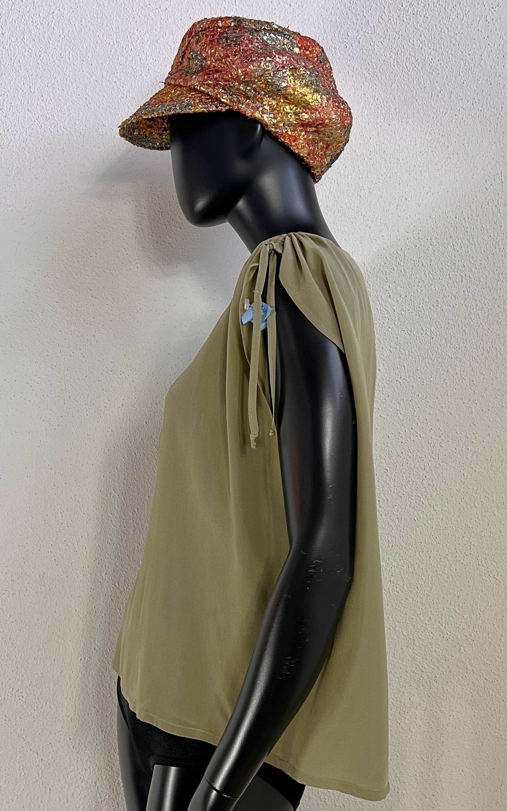 Vintage Sage Silk Top