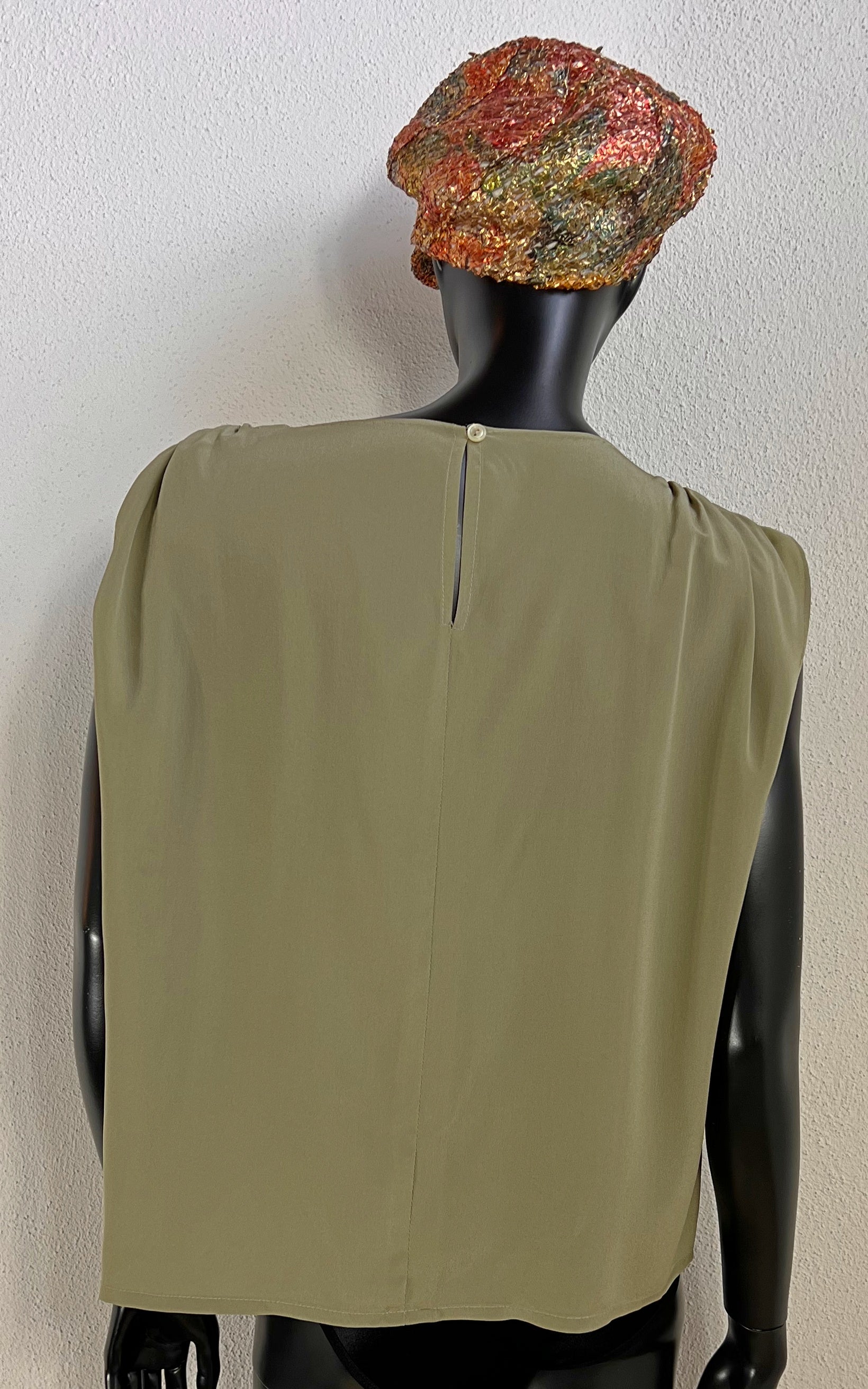 Vintage Sage Silk Top