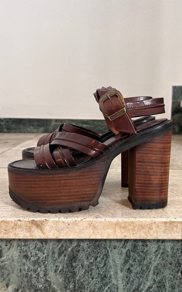 Vintage 90s Buffalo London Platform Shoes 41