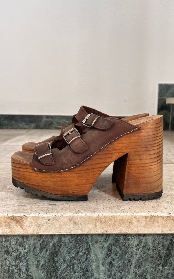 Vintage 90s Buffalo Platform Clogs 41