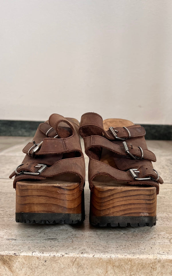 Vintage 90s Buffalo Platform Clogs 41