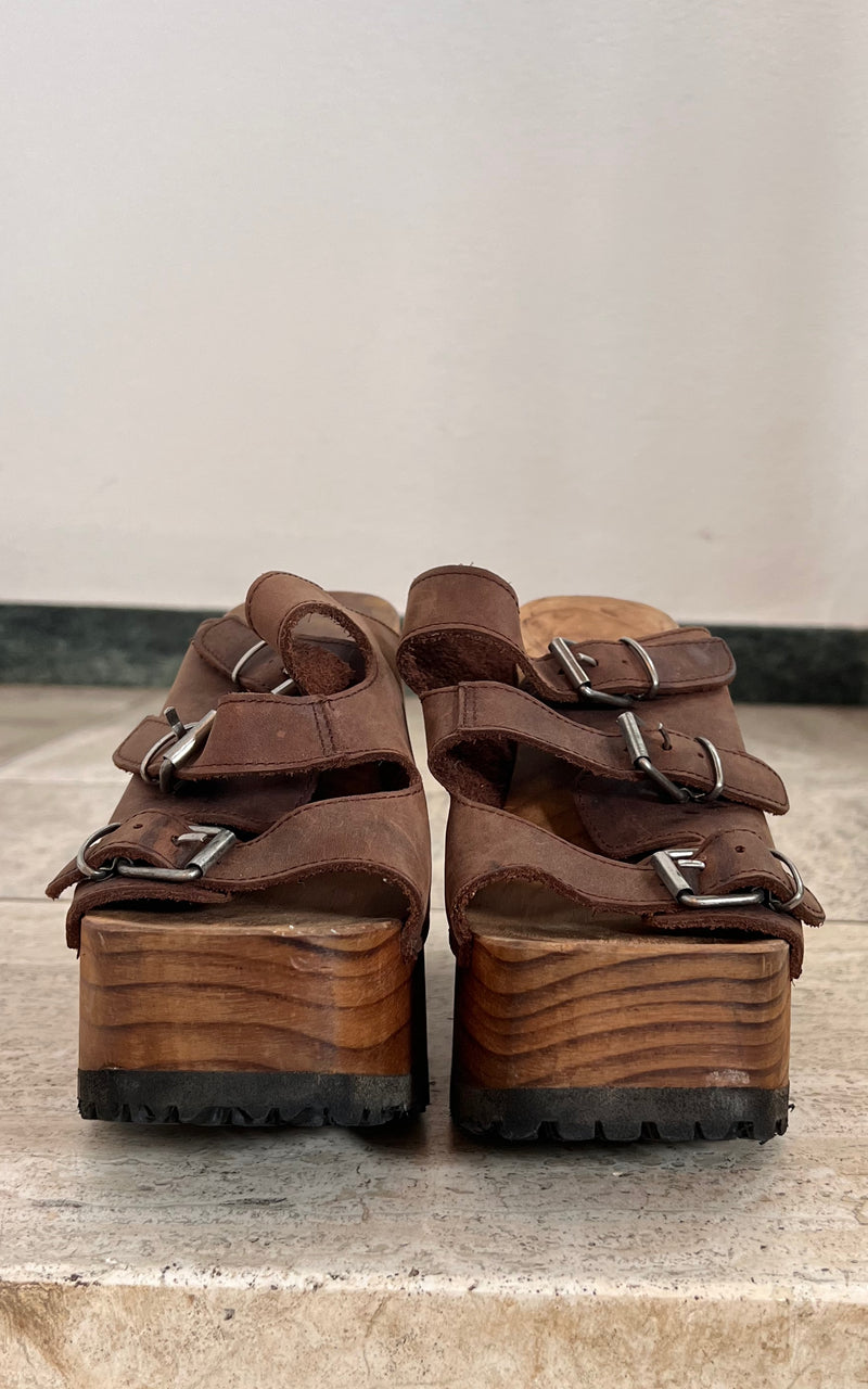 Vintage 90s Buffalo Platform Clogs 41