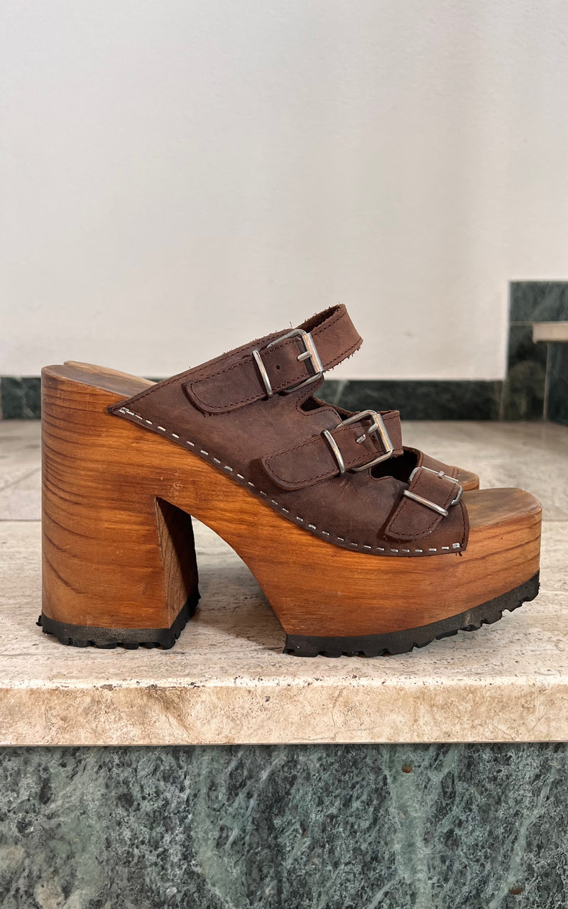 Vintage 90s Buffalo Platform Clogs 41