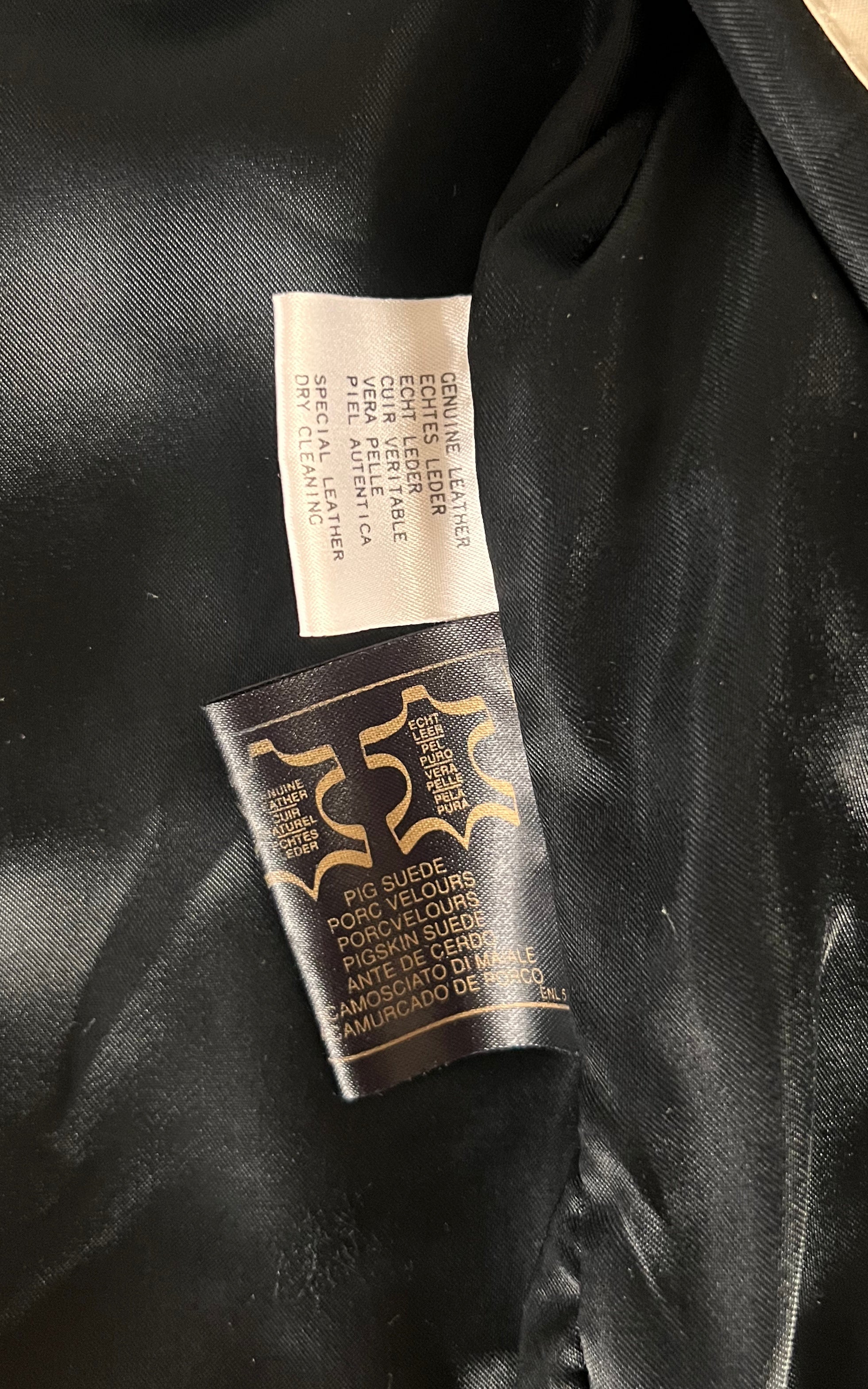 Vintage 90s Paint Brush Suede Jacket