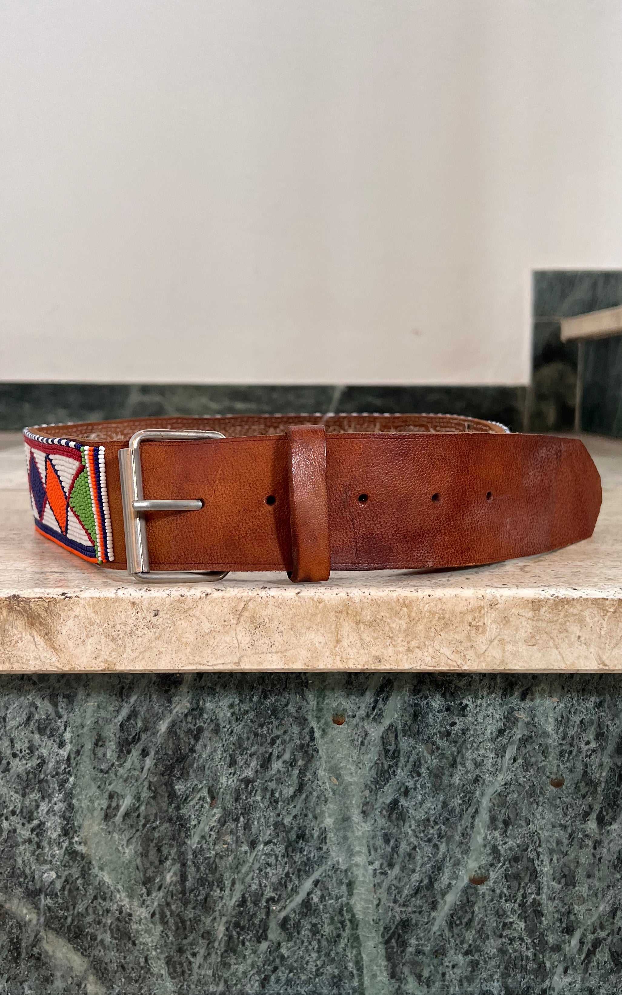 Vintage Breaded Africa Massai Belt