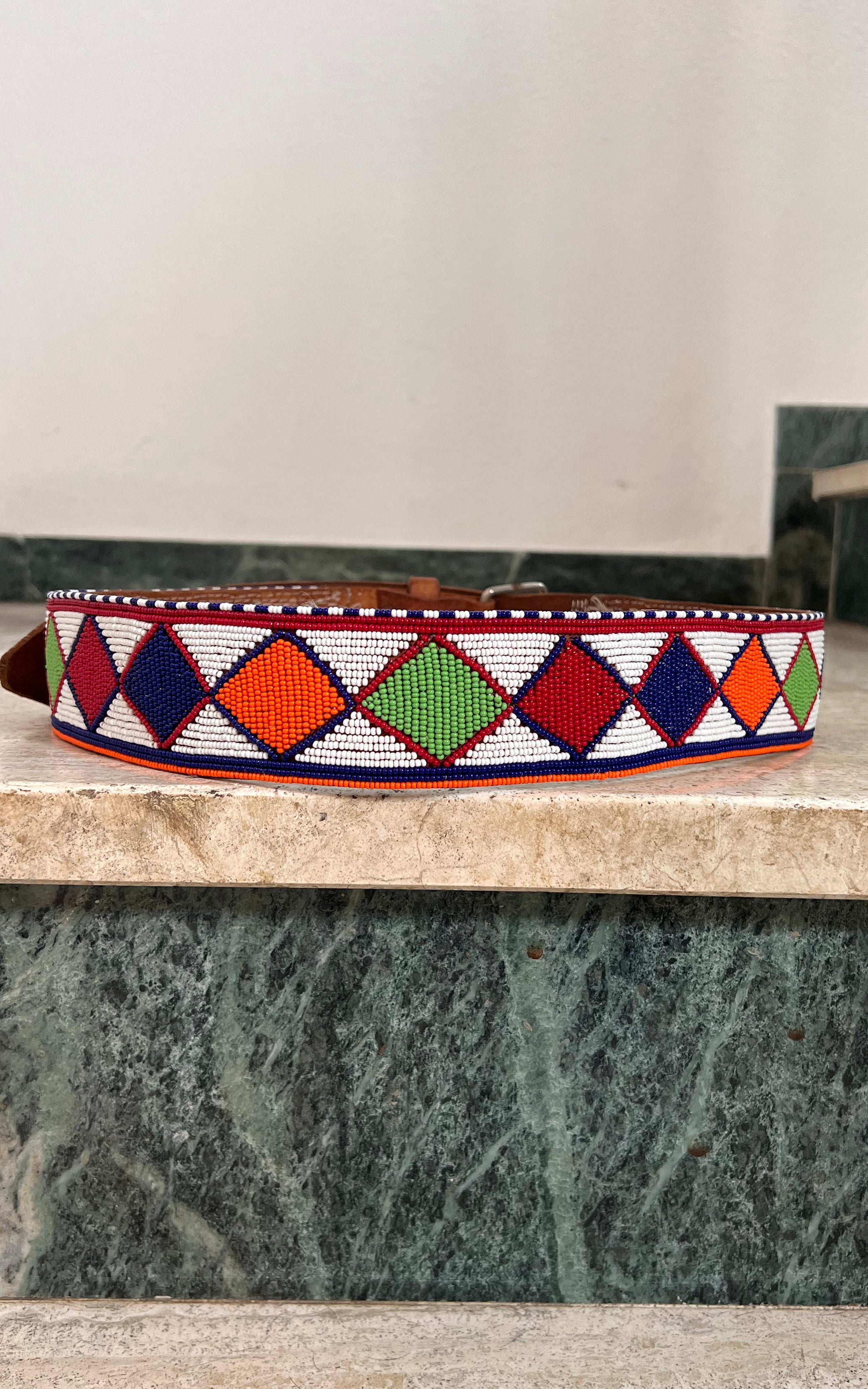 Vintage Breaded Africa Massai Belt