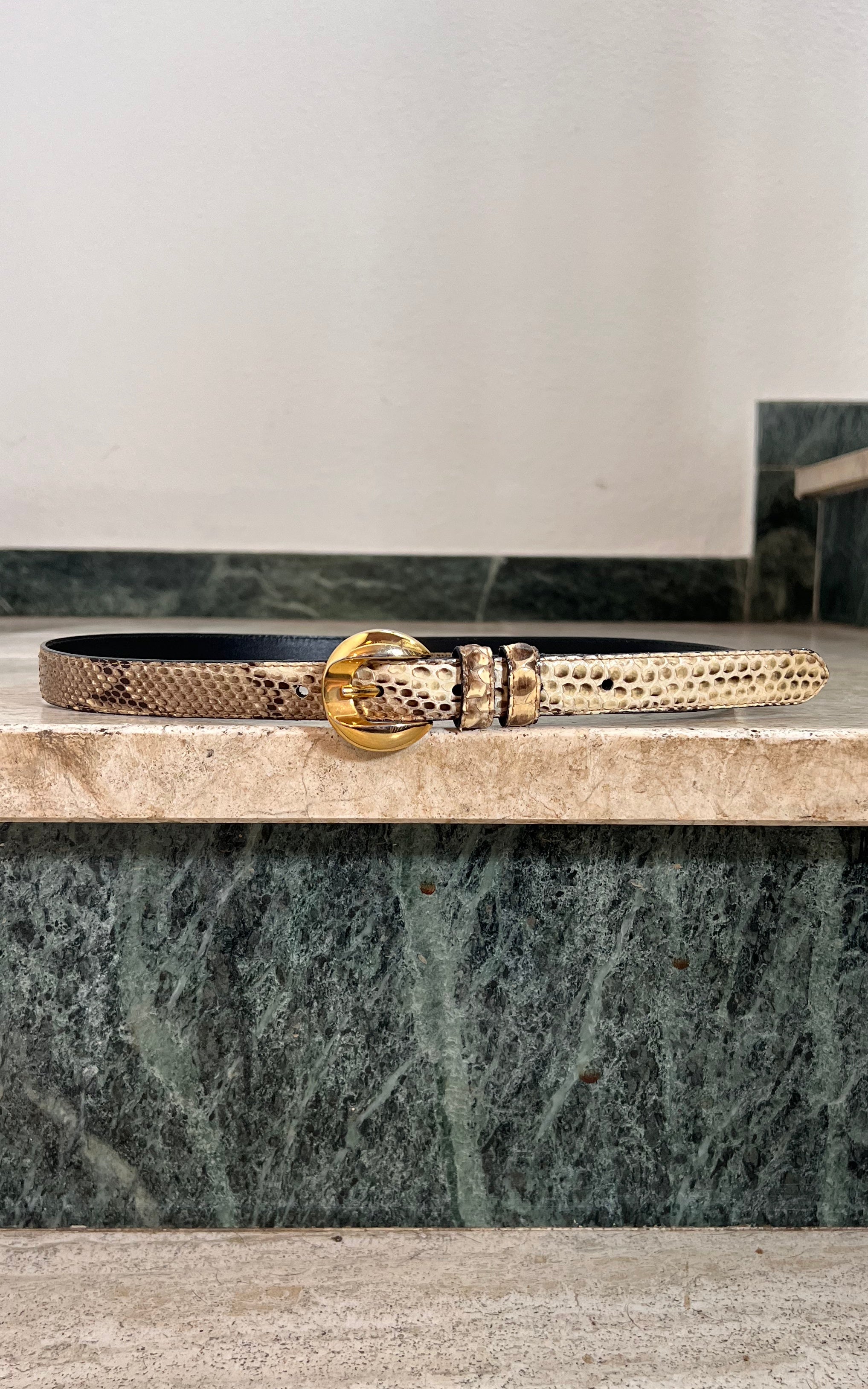 Vintage Python Belt