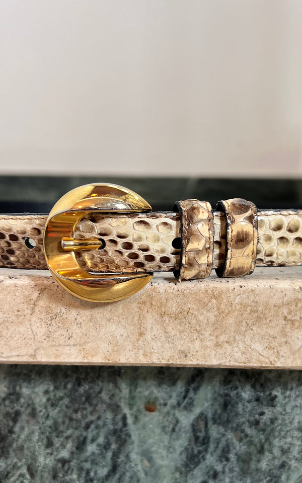 Vintage Python Belt