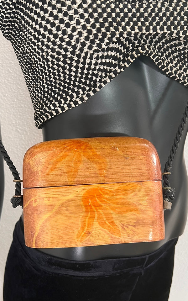 Vintage Asia Wood Bag