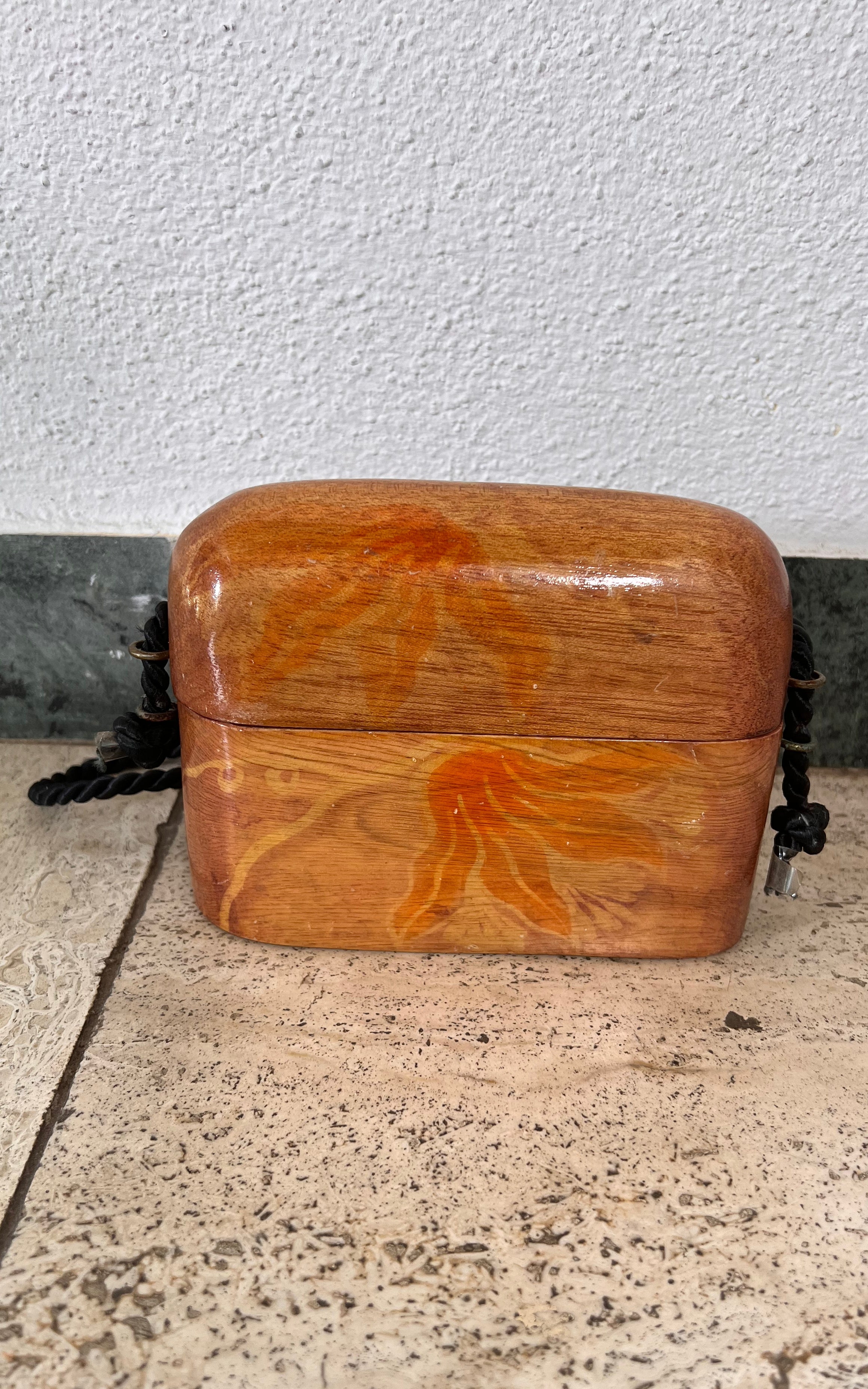 Vintage Asia Wood Bag