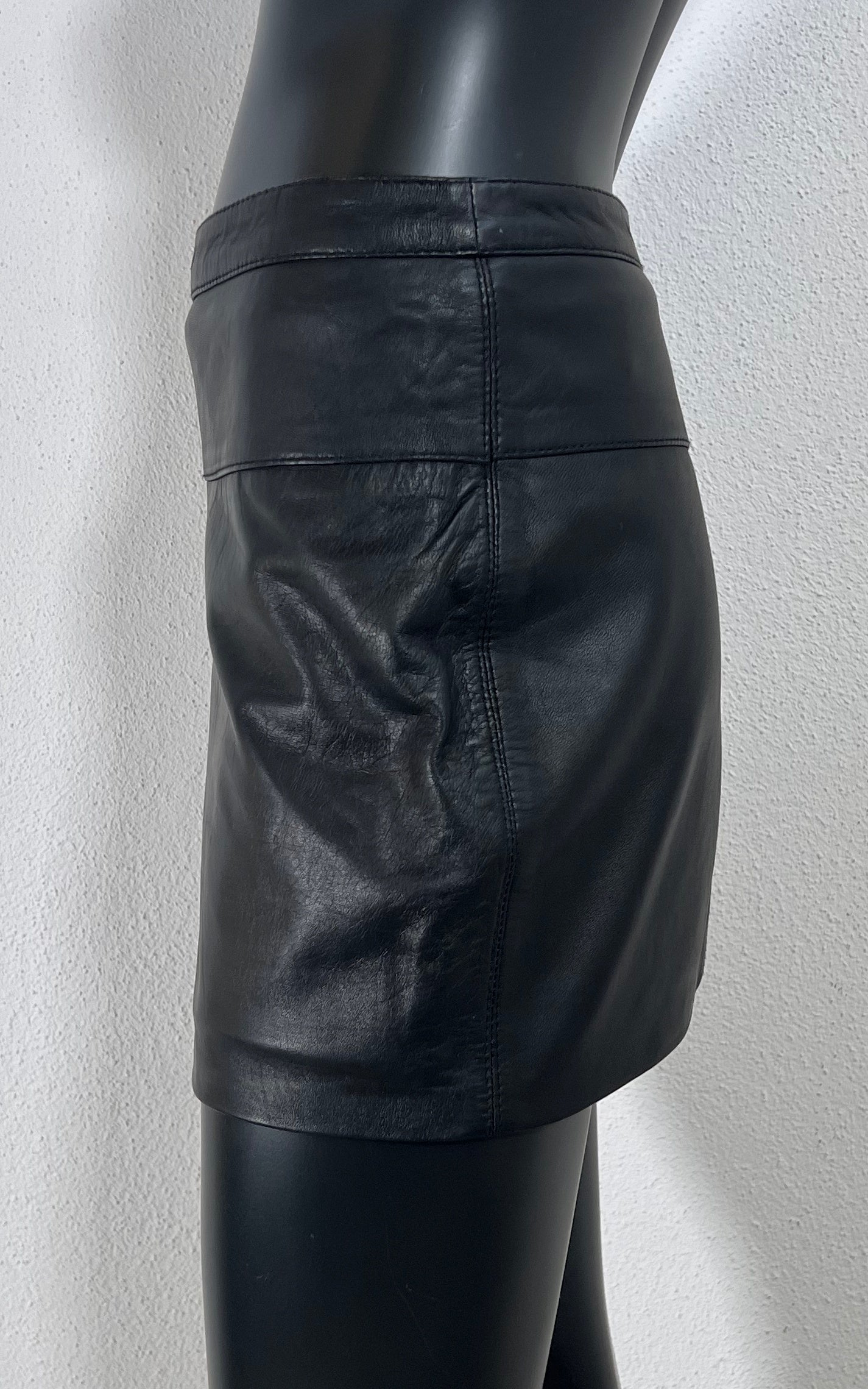 Vintage Leather Mini Skirt