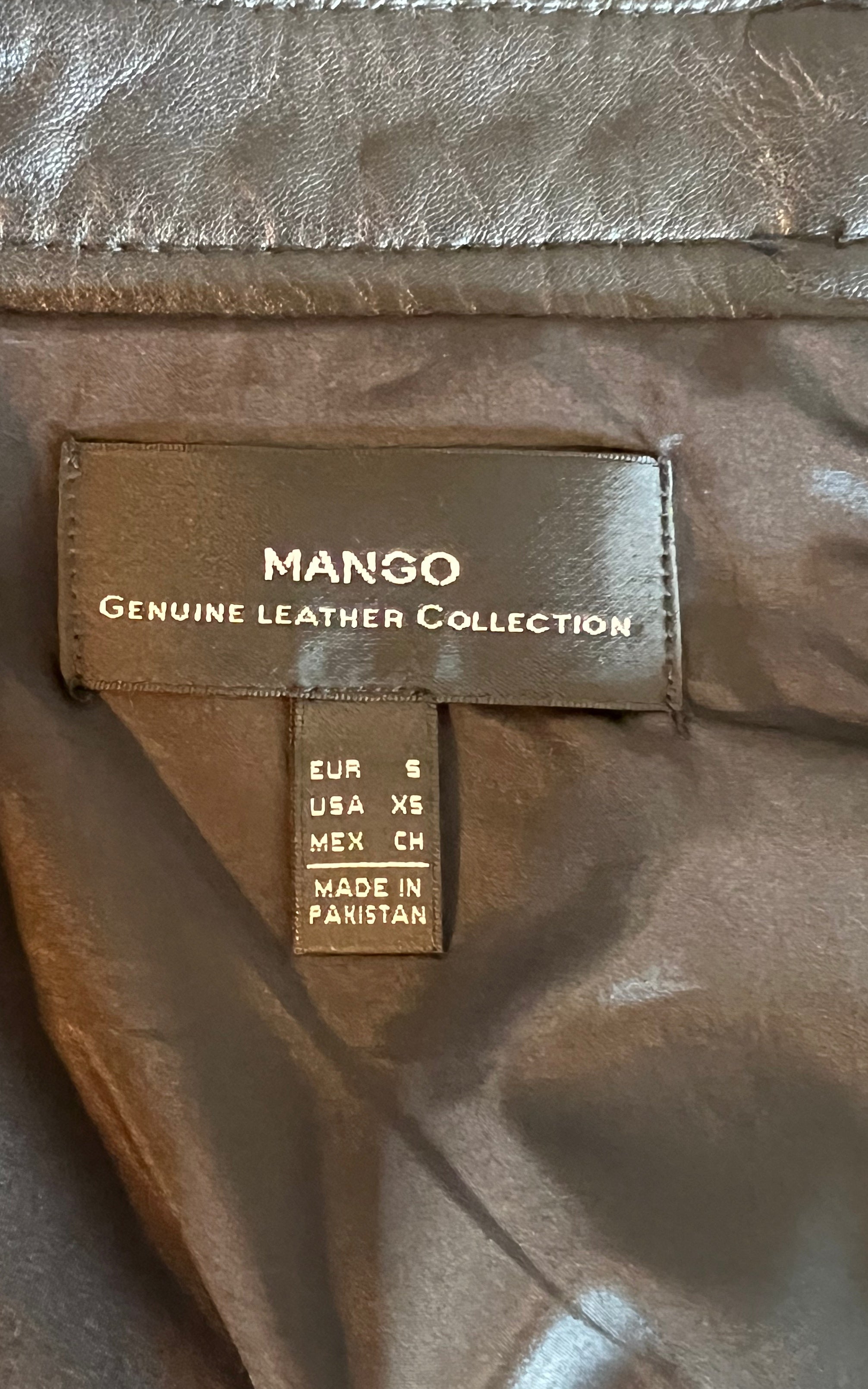 Vintage Leather Mini Skirt