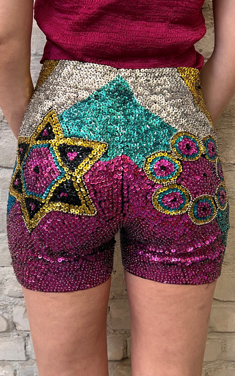 Vintage Sequin Hot Pants