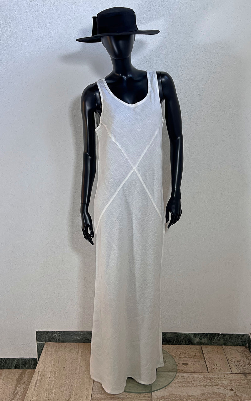 Vintage Long Linnen Maxi Dress