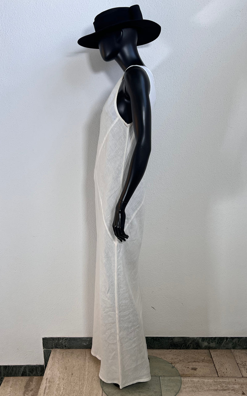Vintage Long Linnen Maxi Dress