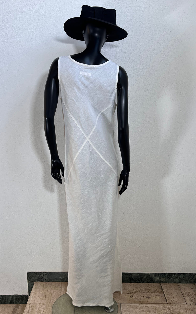 Vintage Long Linnen Maxi Dress