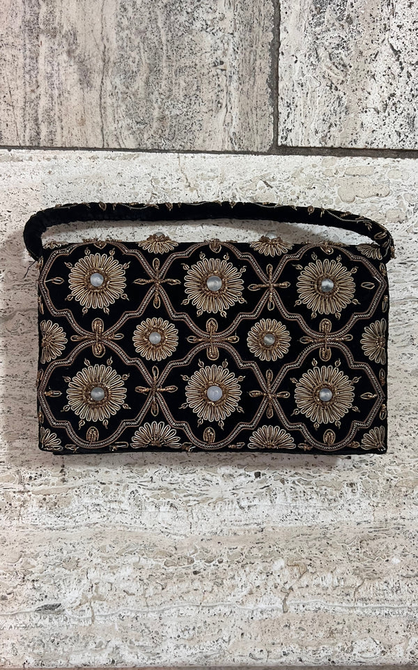 Antique Vintage Velvet Clutch