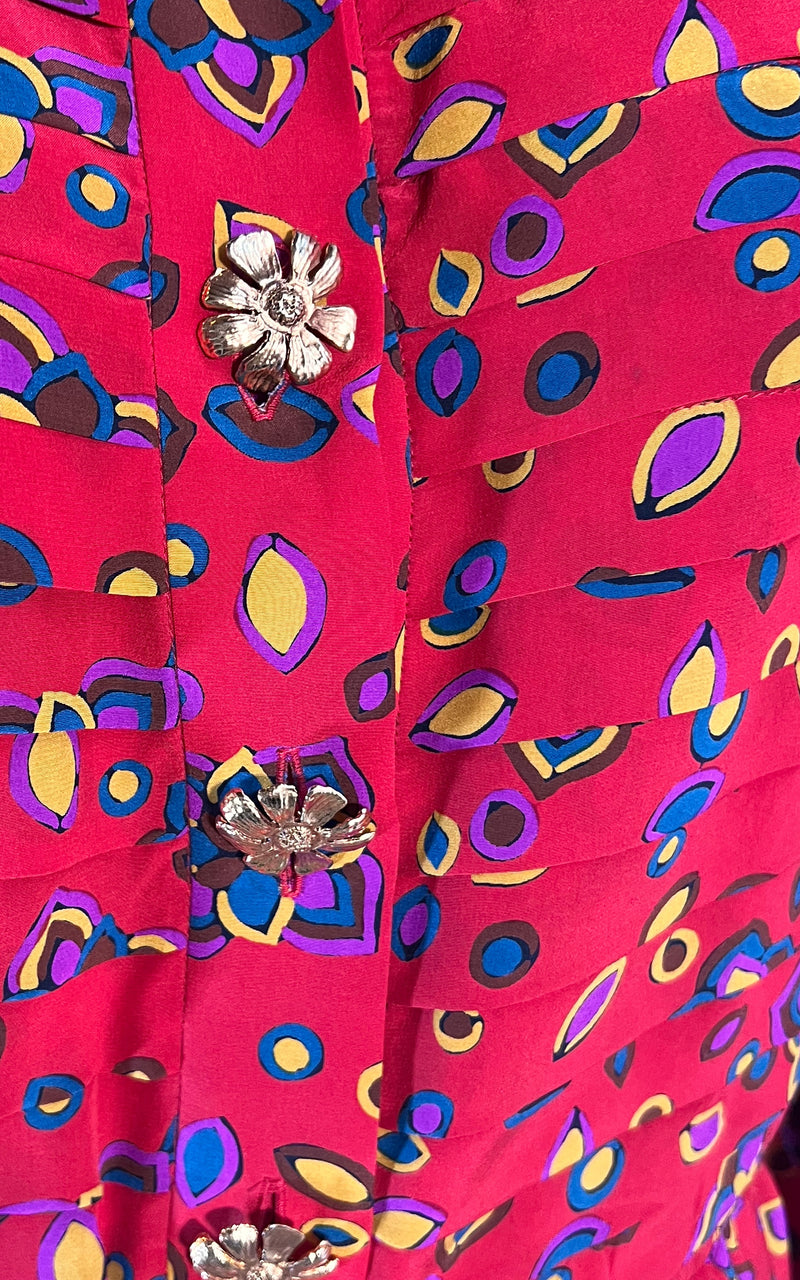 Vintage Yves Saint Laurent Silk Dress