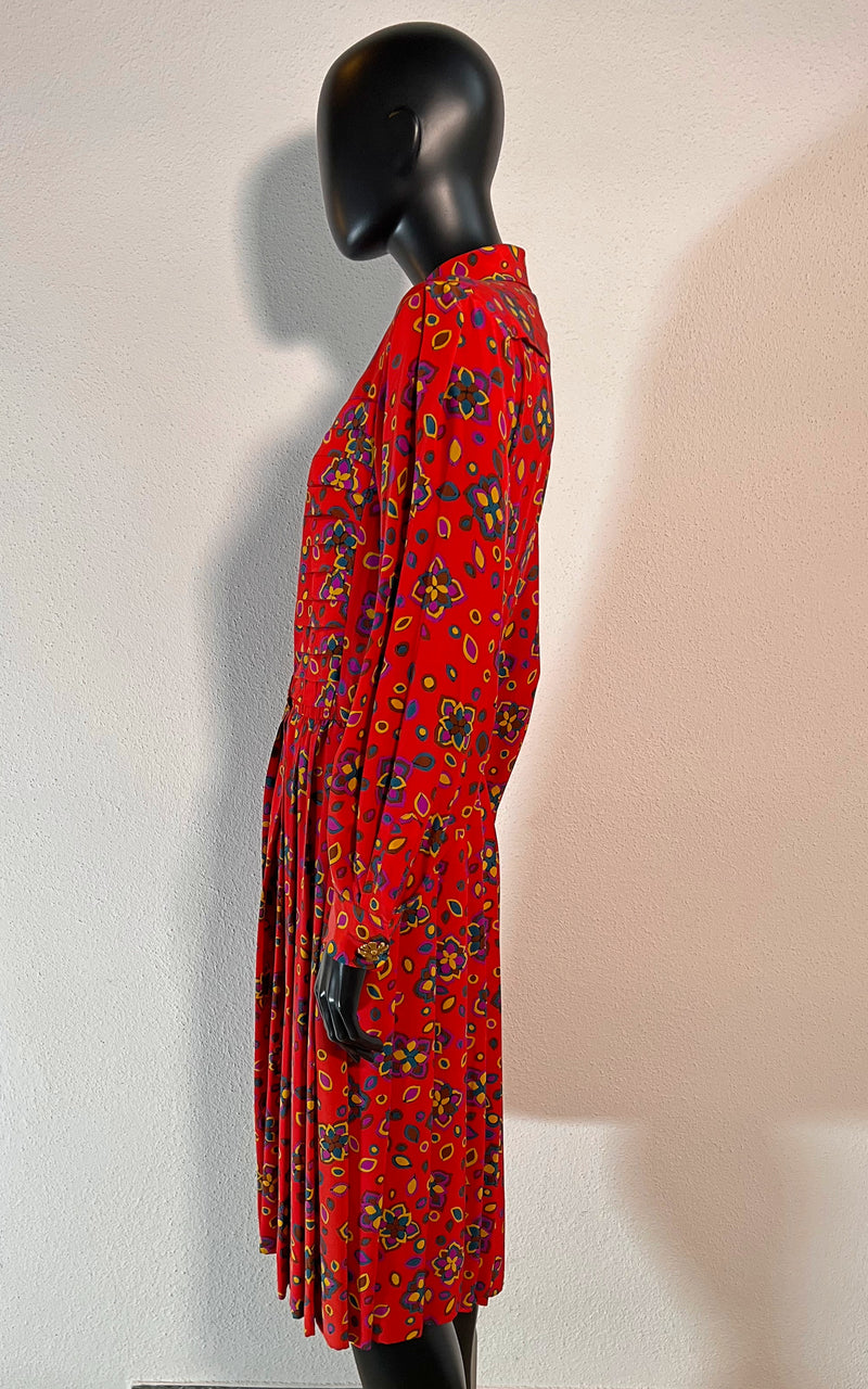Vintage Yves Saint Laurent Silk Dress