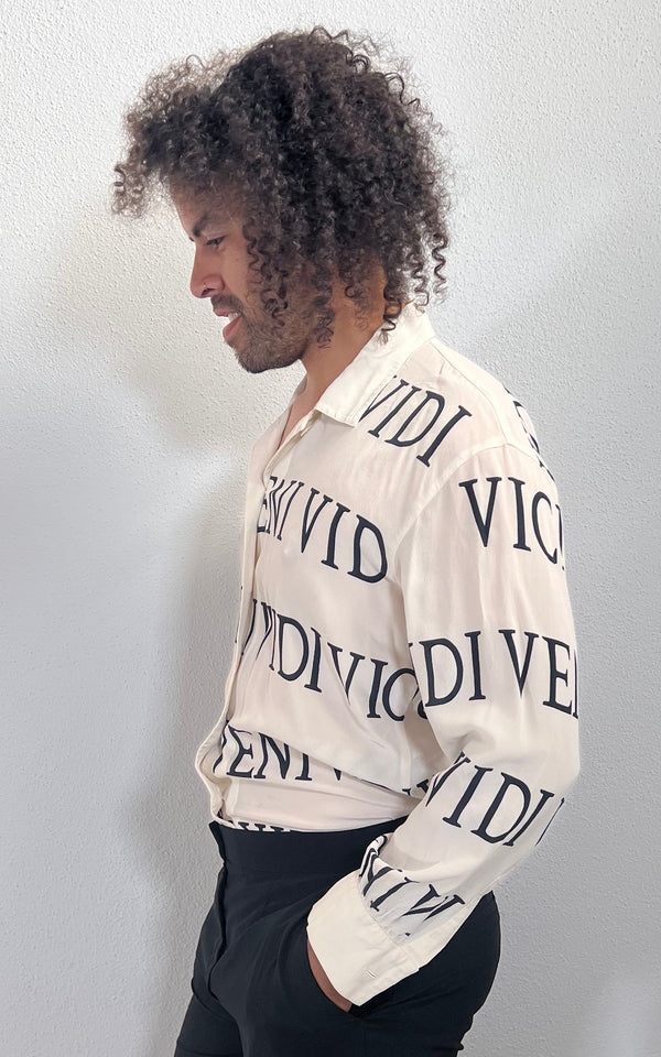 Vintage MENS Escada Silk Button Down Shirt