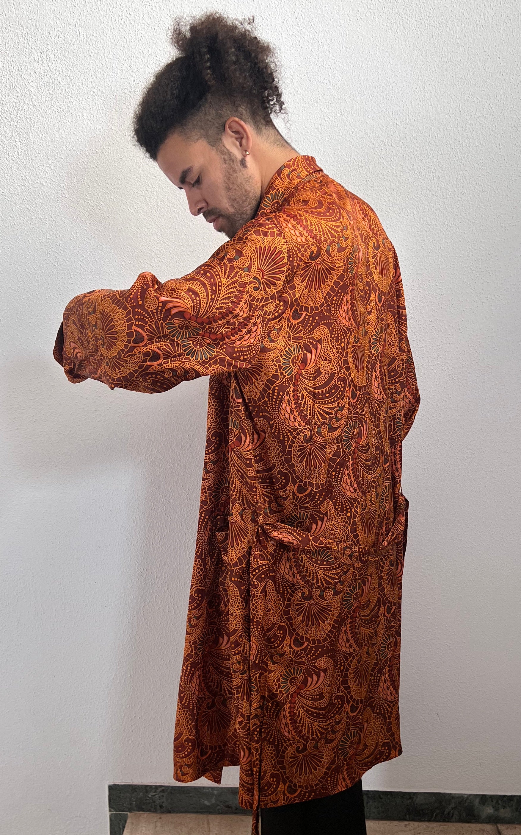 Vintage MENS Psychedelic Morning Coat