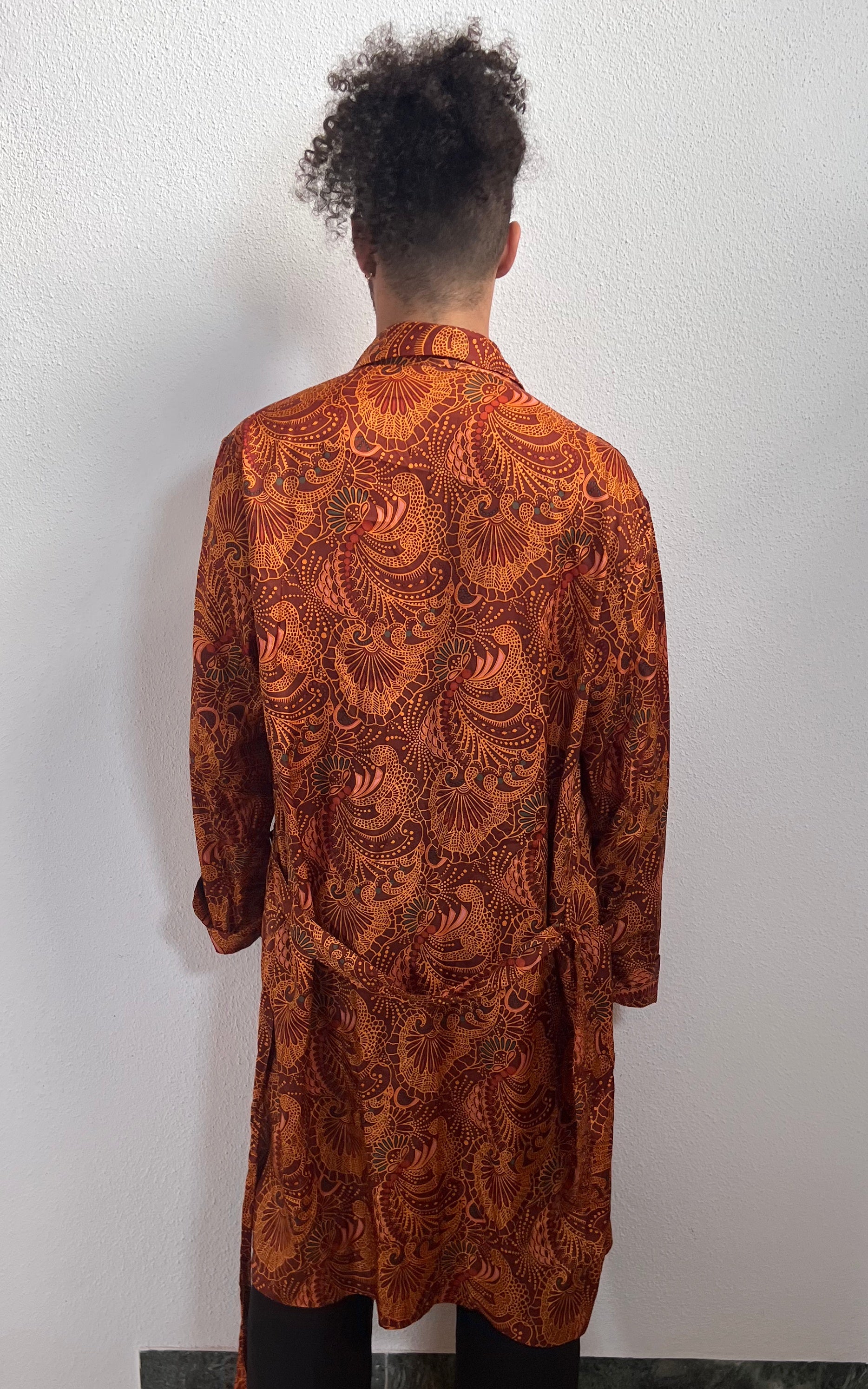 Vintage MENS Psychedelic Morning Coat