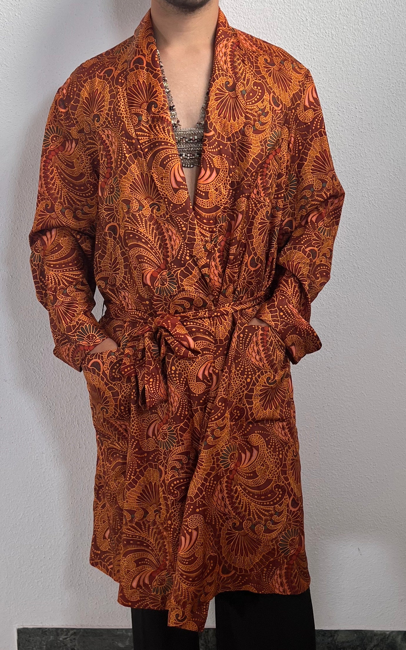 Vintage MENS Psychedelic Morning Coat
