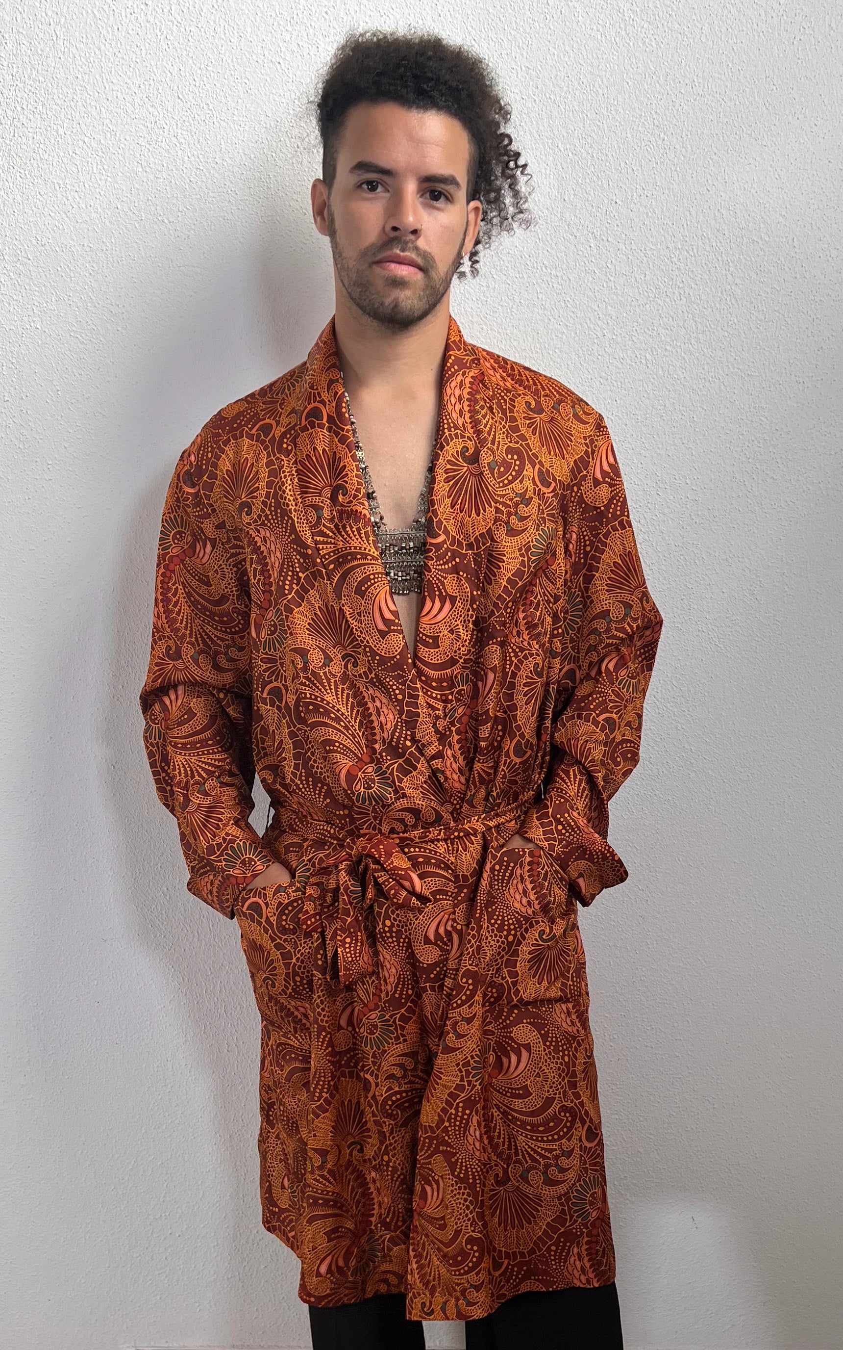 Vintage MENS Psychedelic Morning Coat