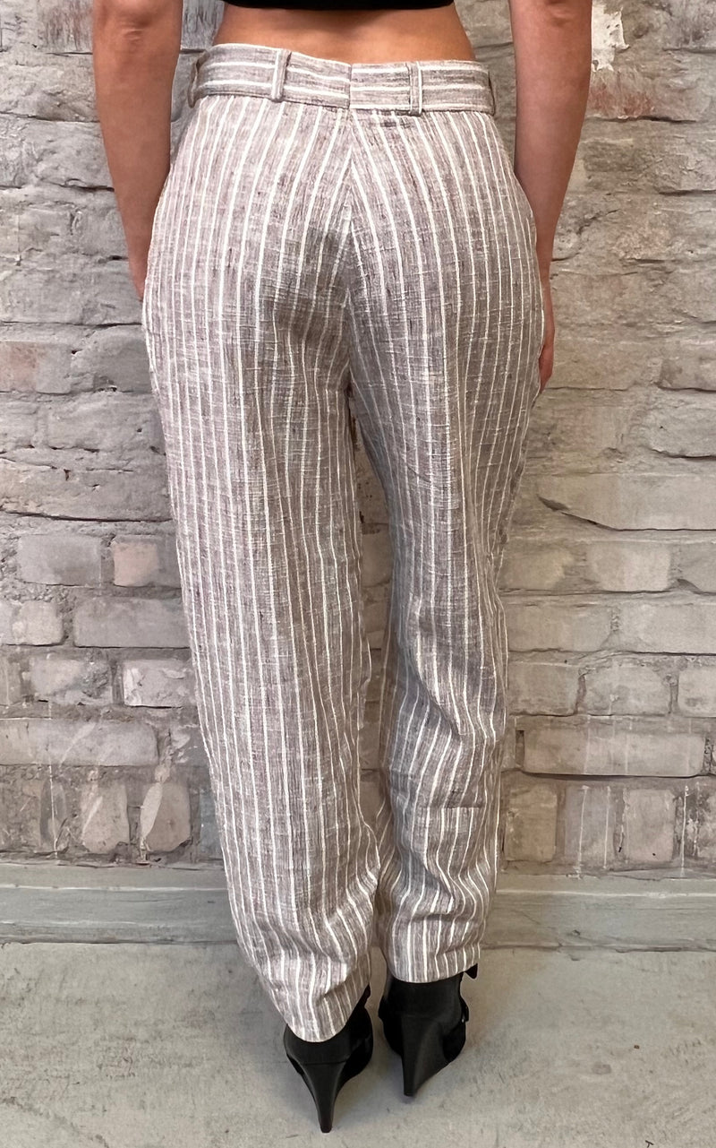 Vintage 80s Striped Pleated Pants