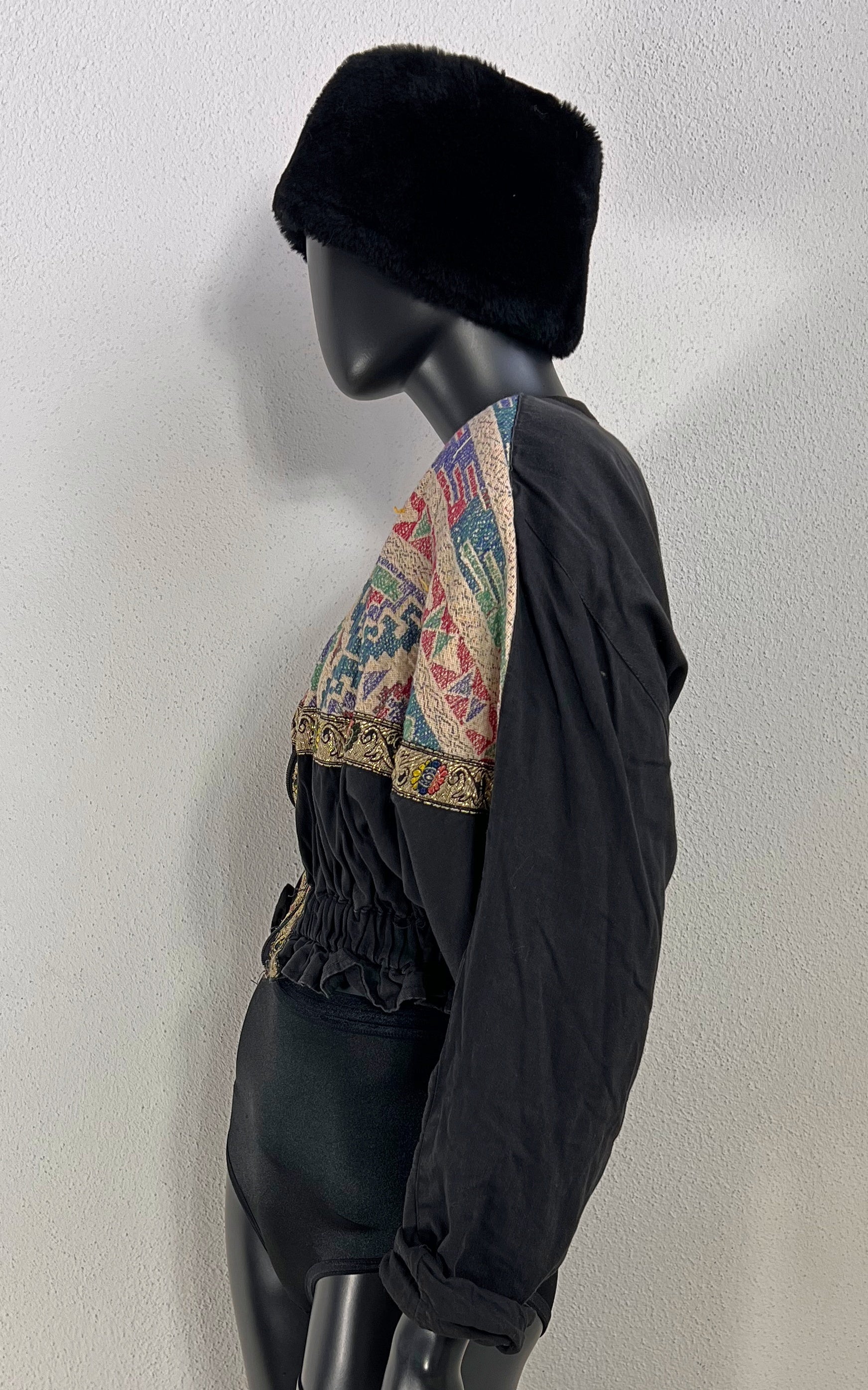 Vintage 90s Cropped Bomber Jacket