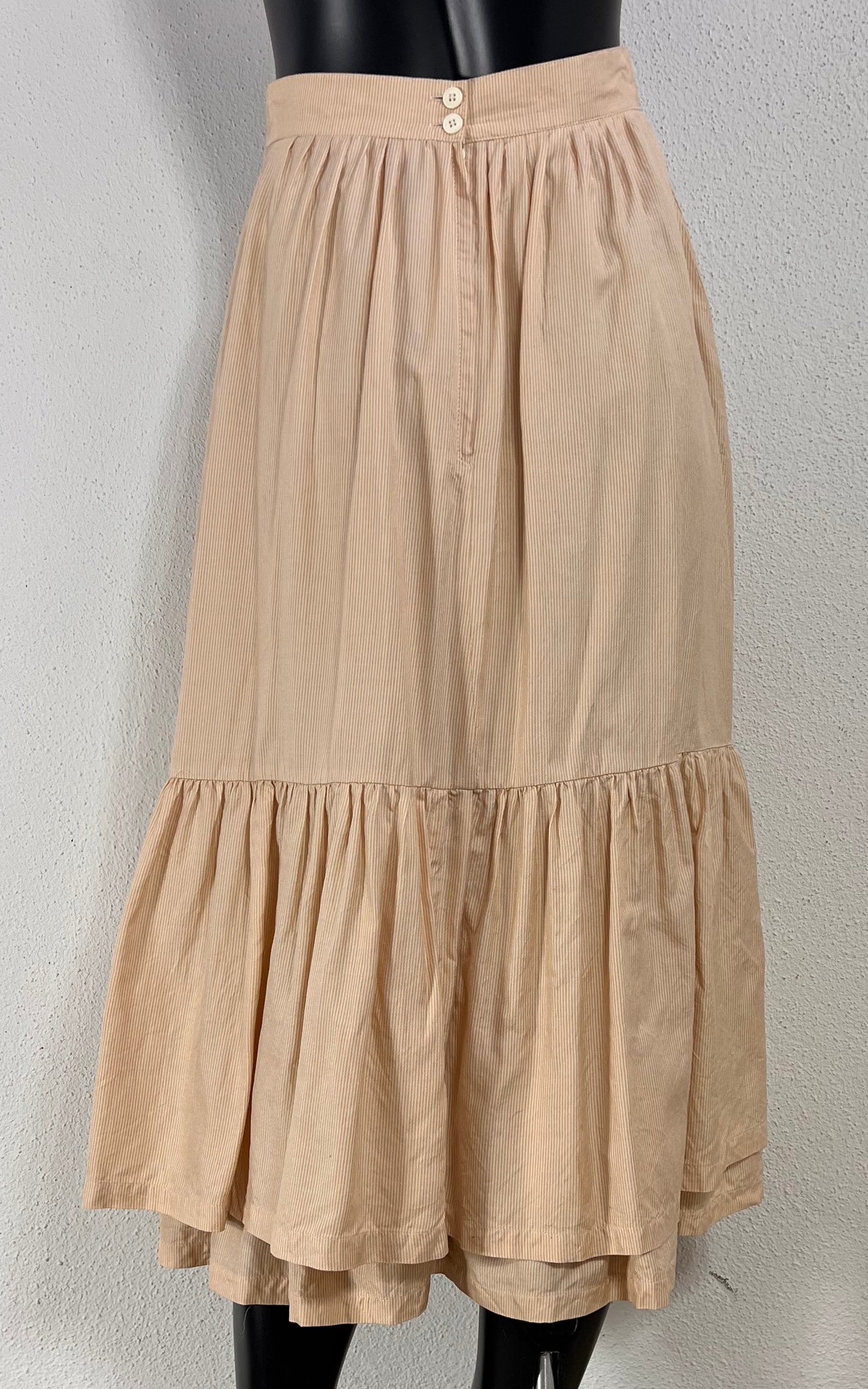 Vintage Renzo Silk Volant Skirt