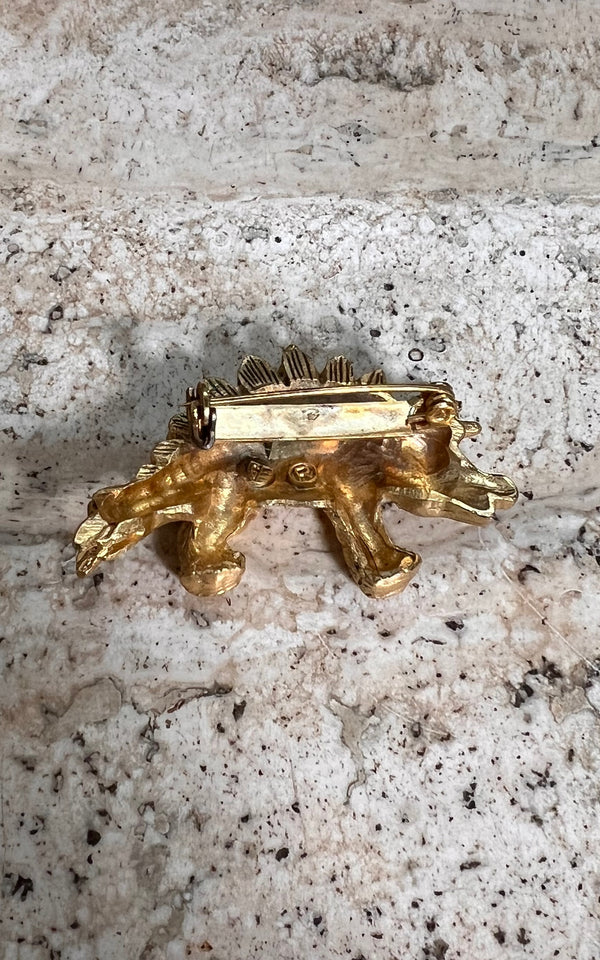 Vintage Stegosaurus Brooch