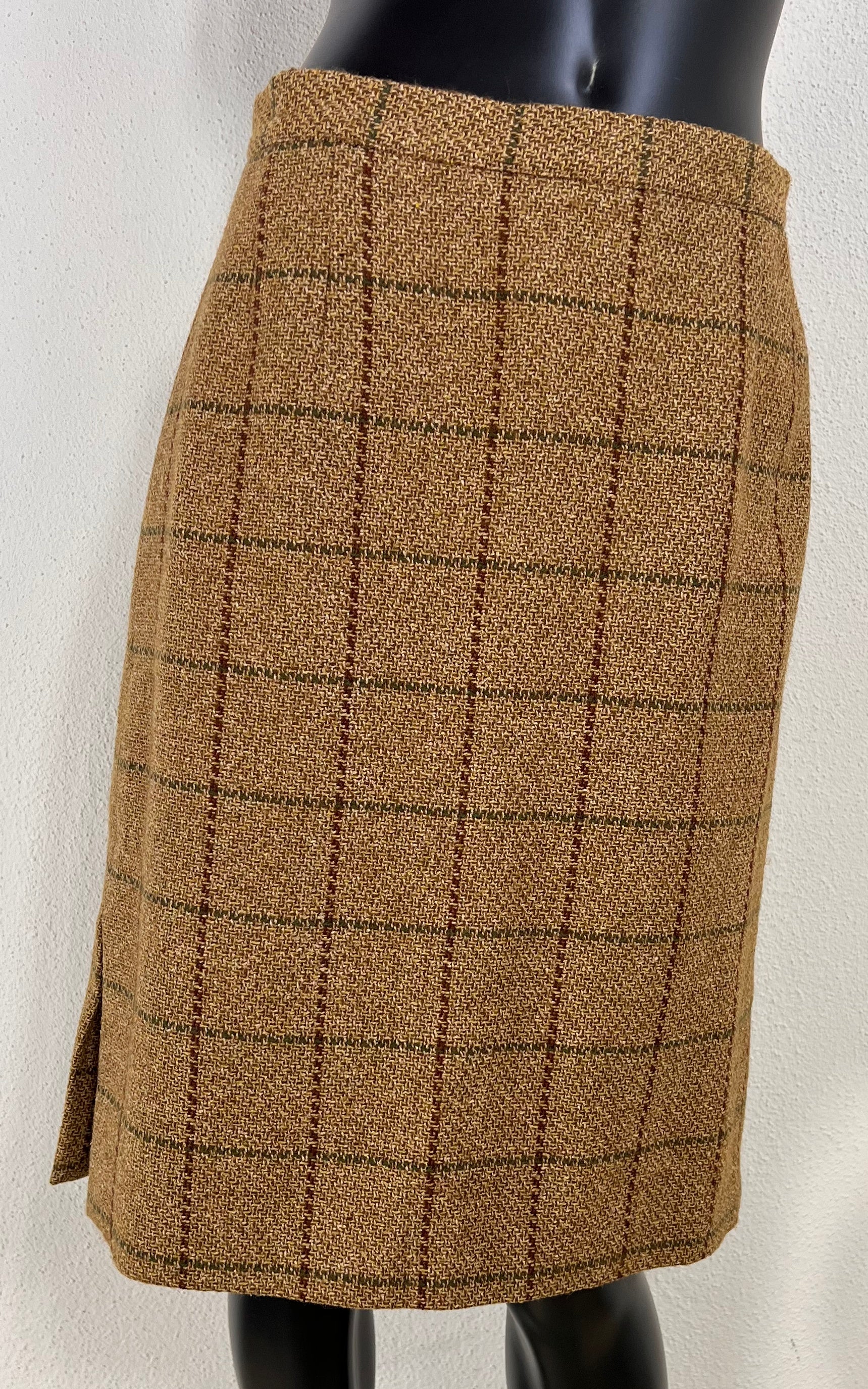 Vintage Valentino Miss V Glencheck Skirt
