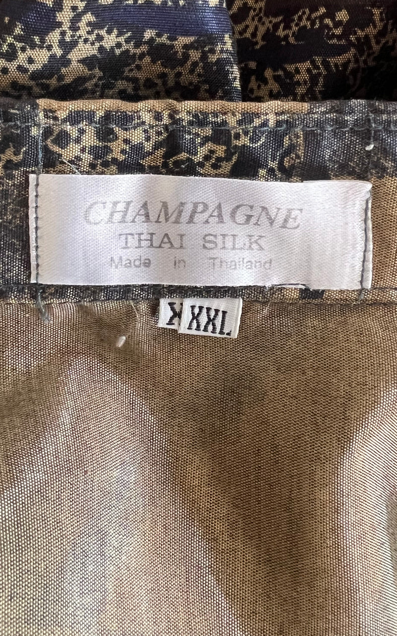Vintage MENS Silk Button Down Shirt