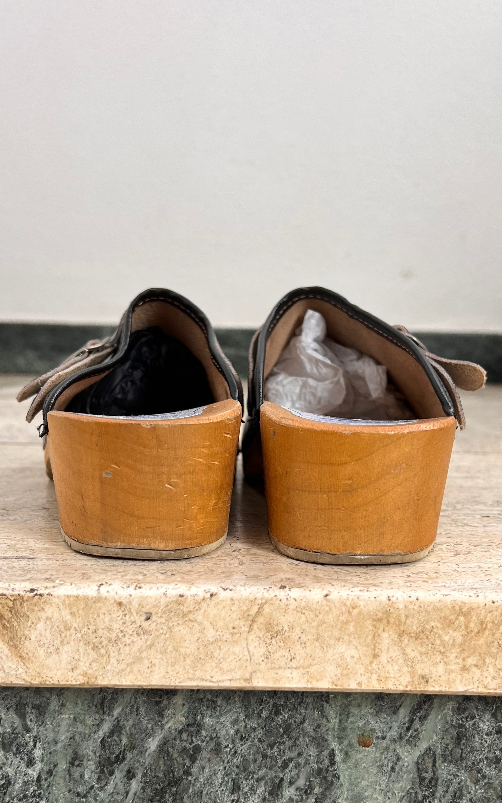 Vintage Navy 70s Clogs 41