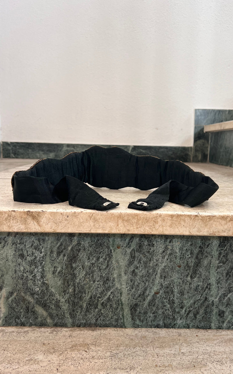 Vintage Silk Velvet Belt