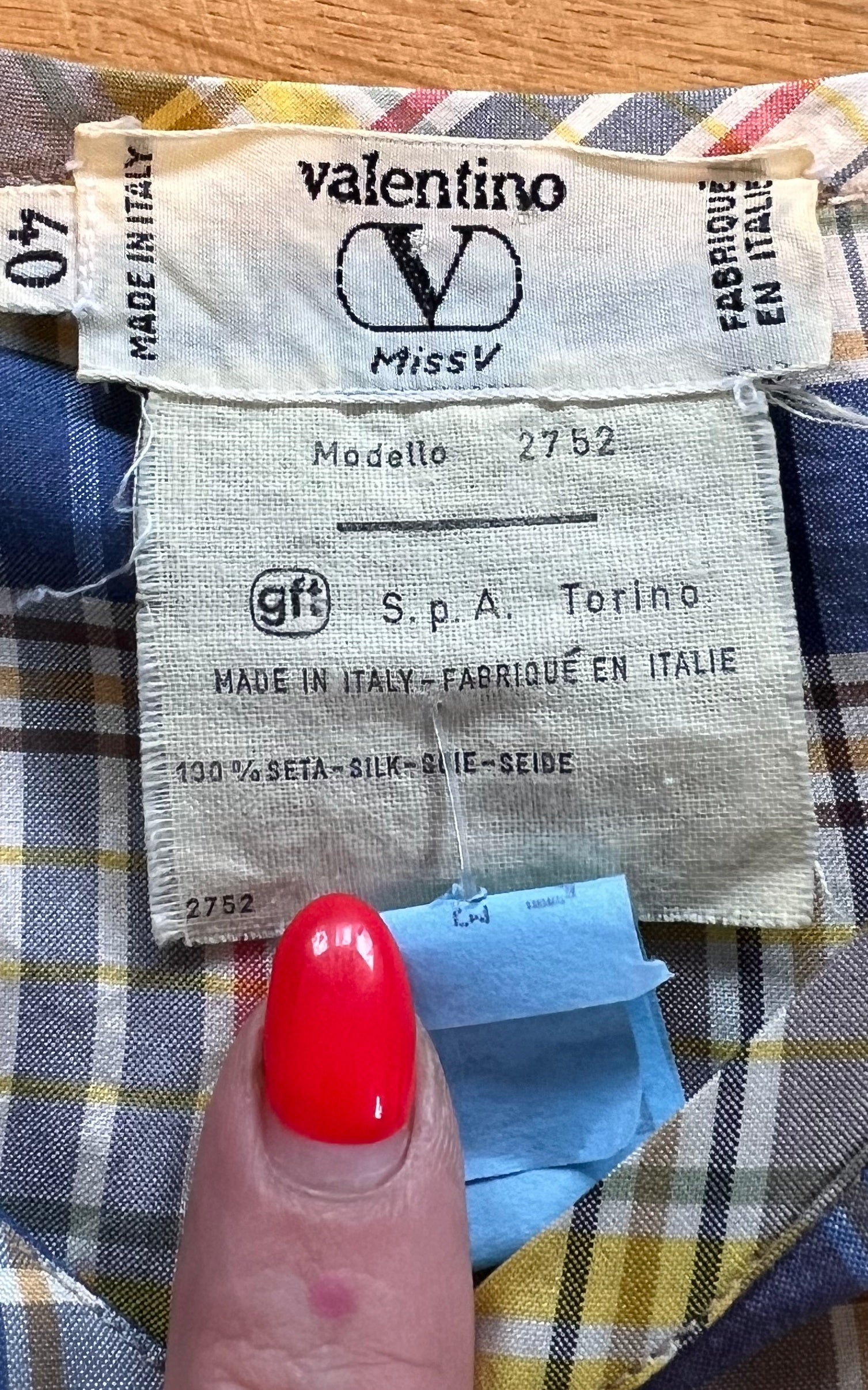 Top vintage Valentino Miss V