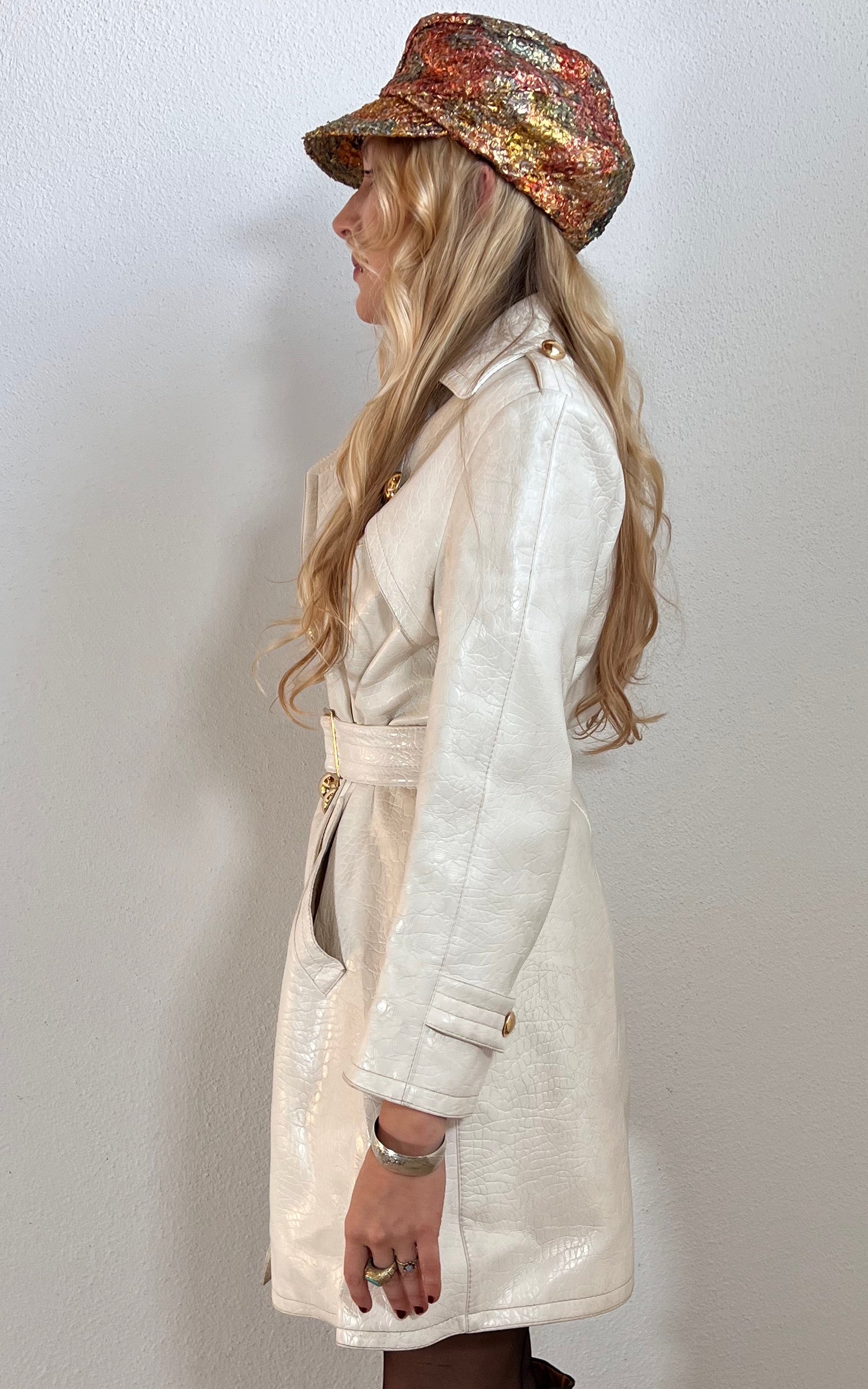 Cappotto in vinile vintage anni '60