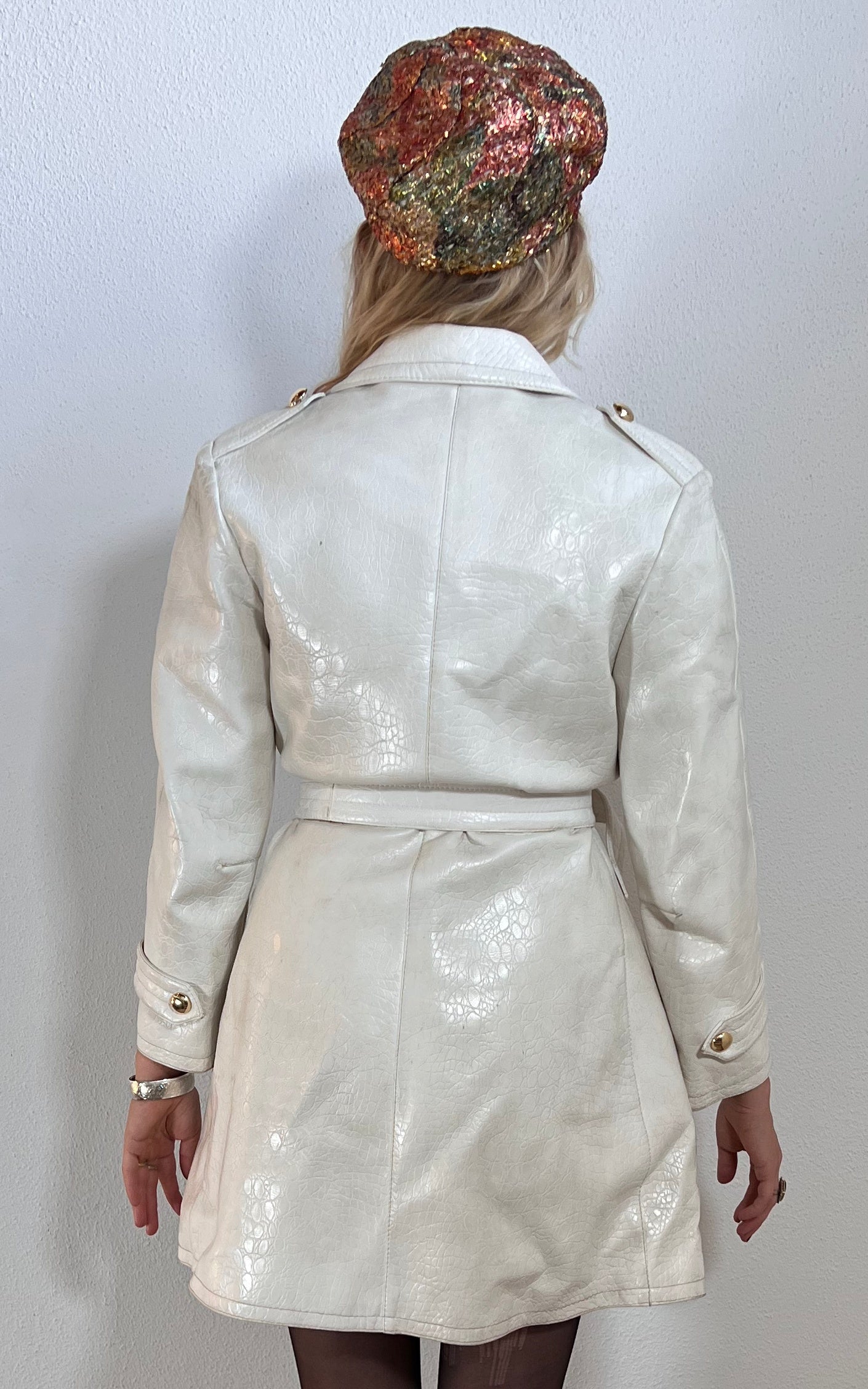 Cappotto in vinile vintage anni '60