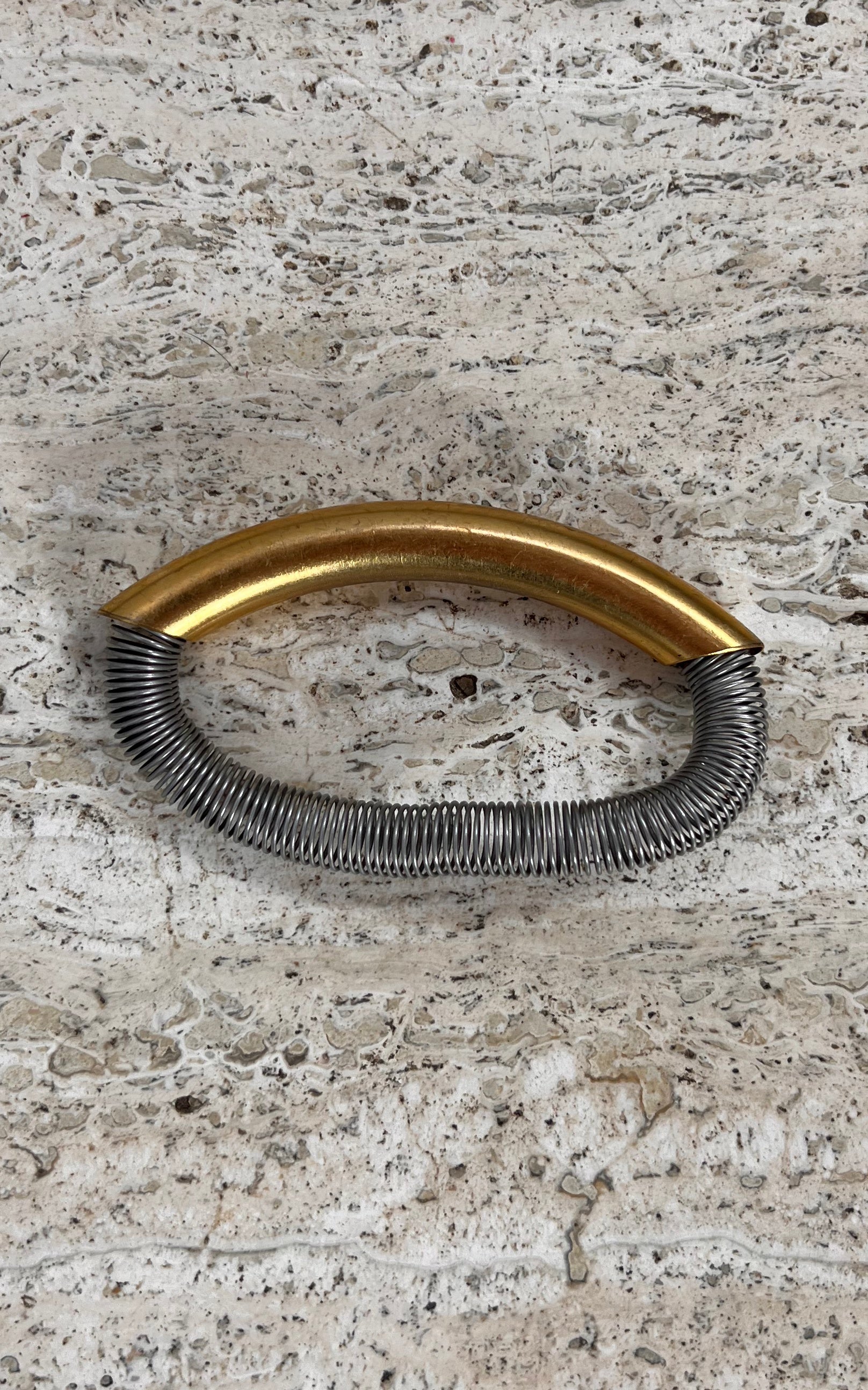 Vintage Sculptural Modernist Coil Bangle