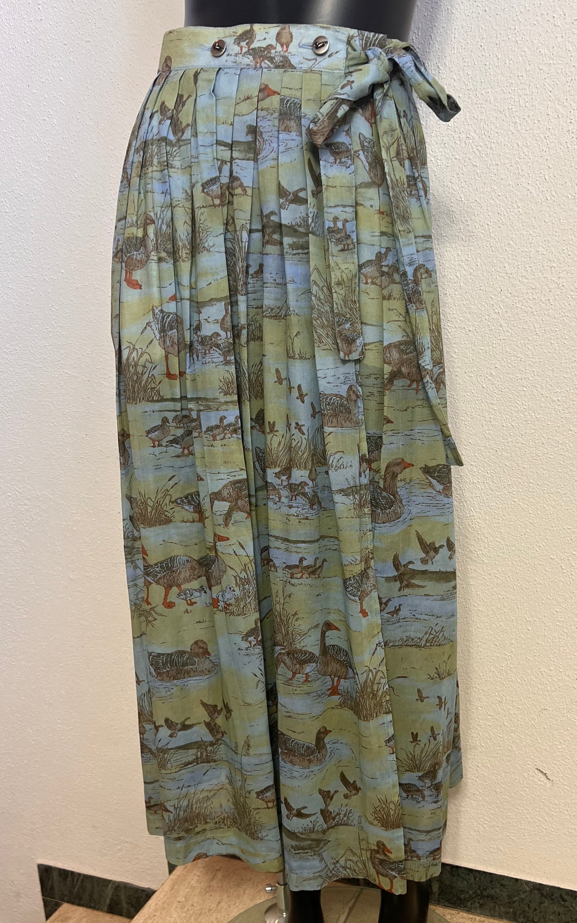 Vintage County Line Ducks Maxi Skirt