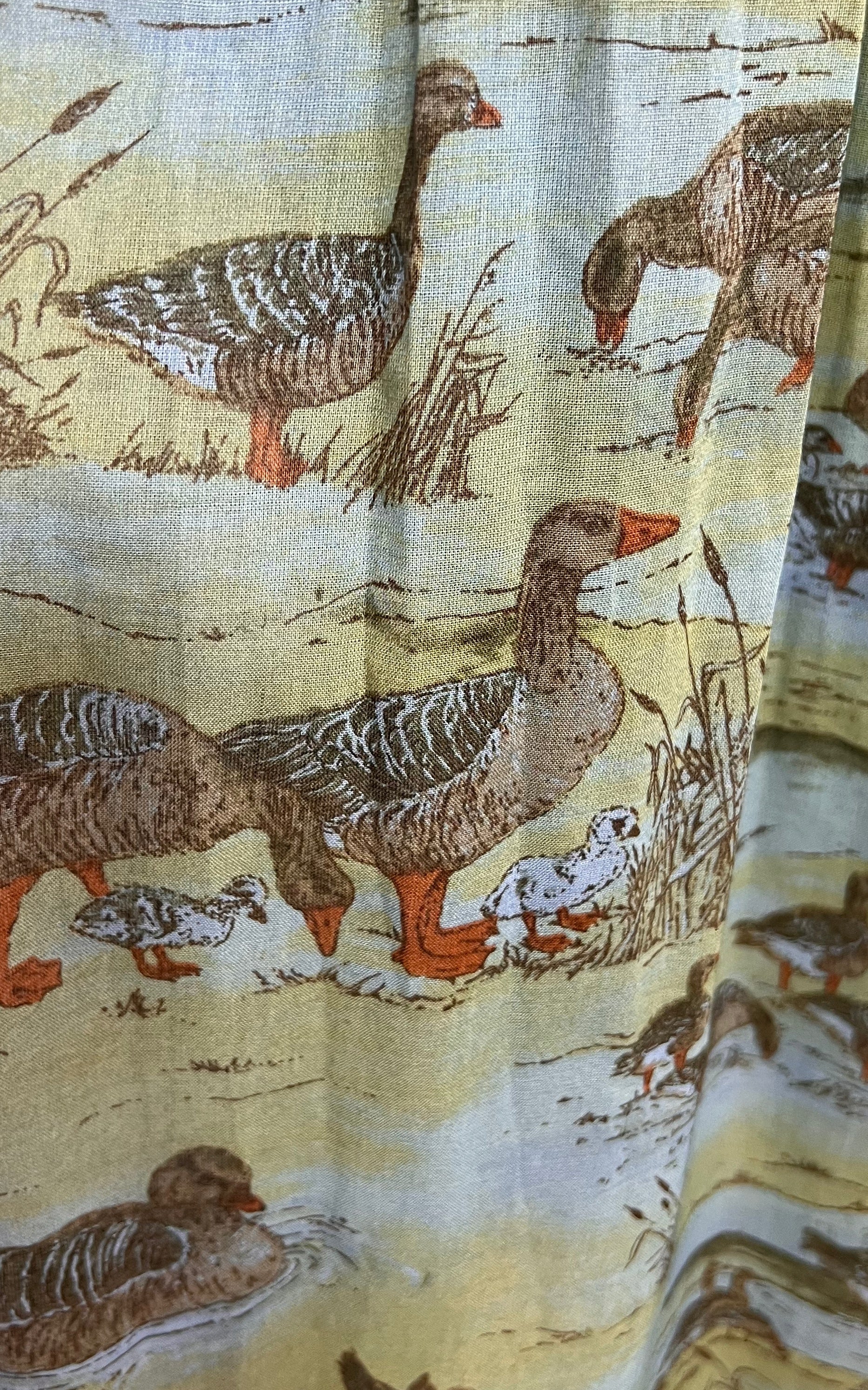 Vintage County Line Ducks Maxi Skirt