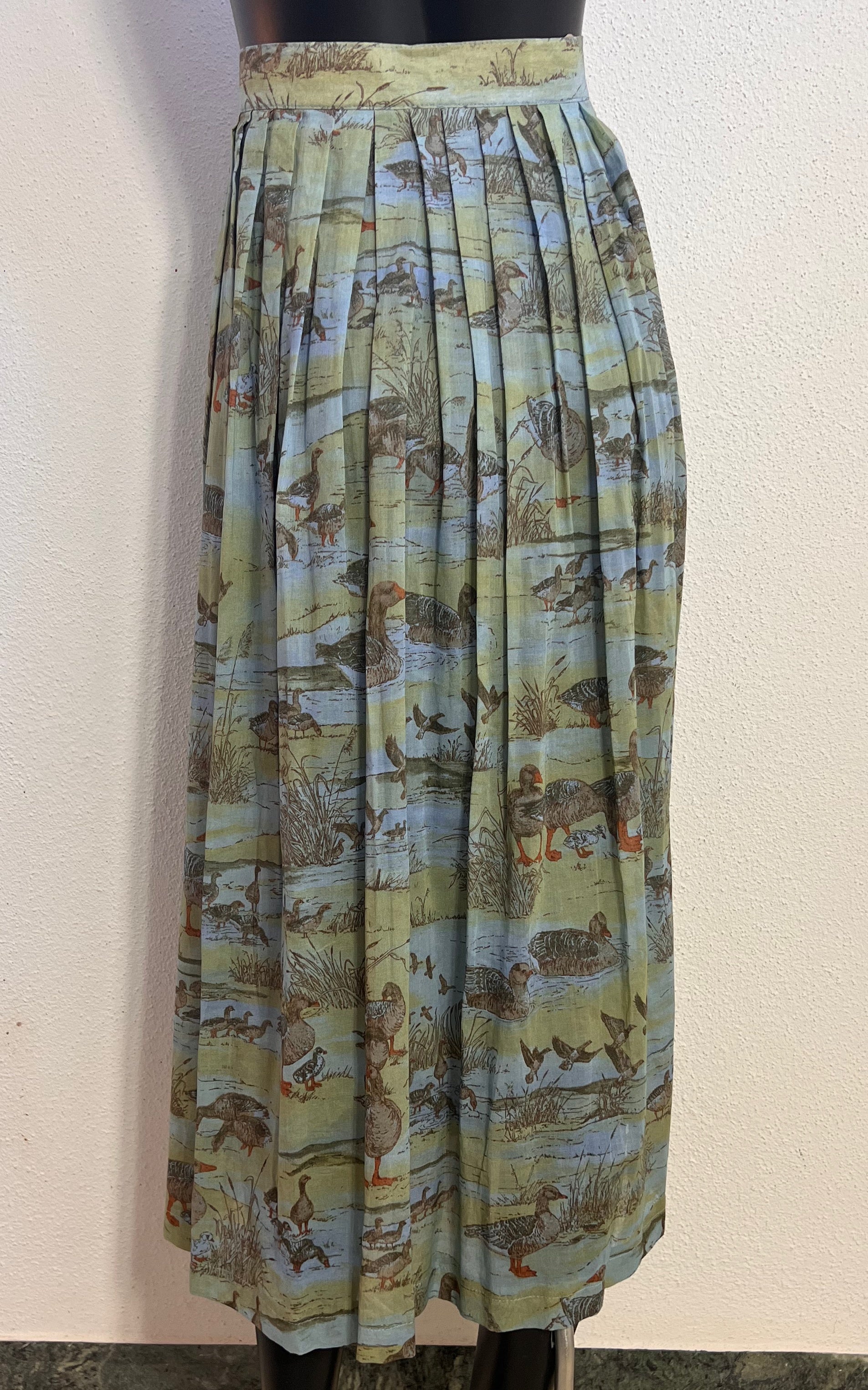 Vintage County Line Ducks Maxi Skirt