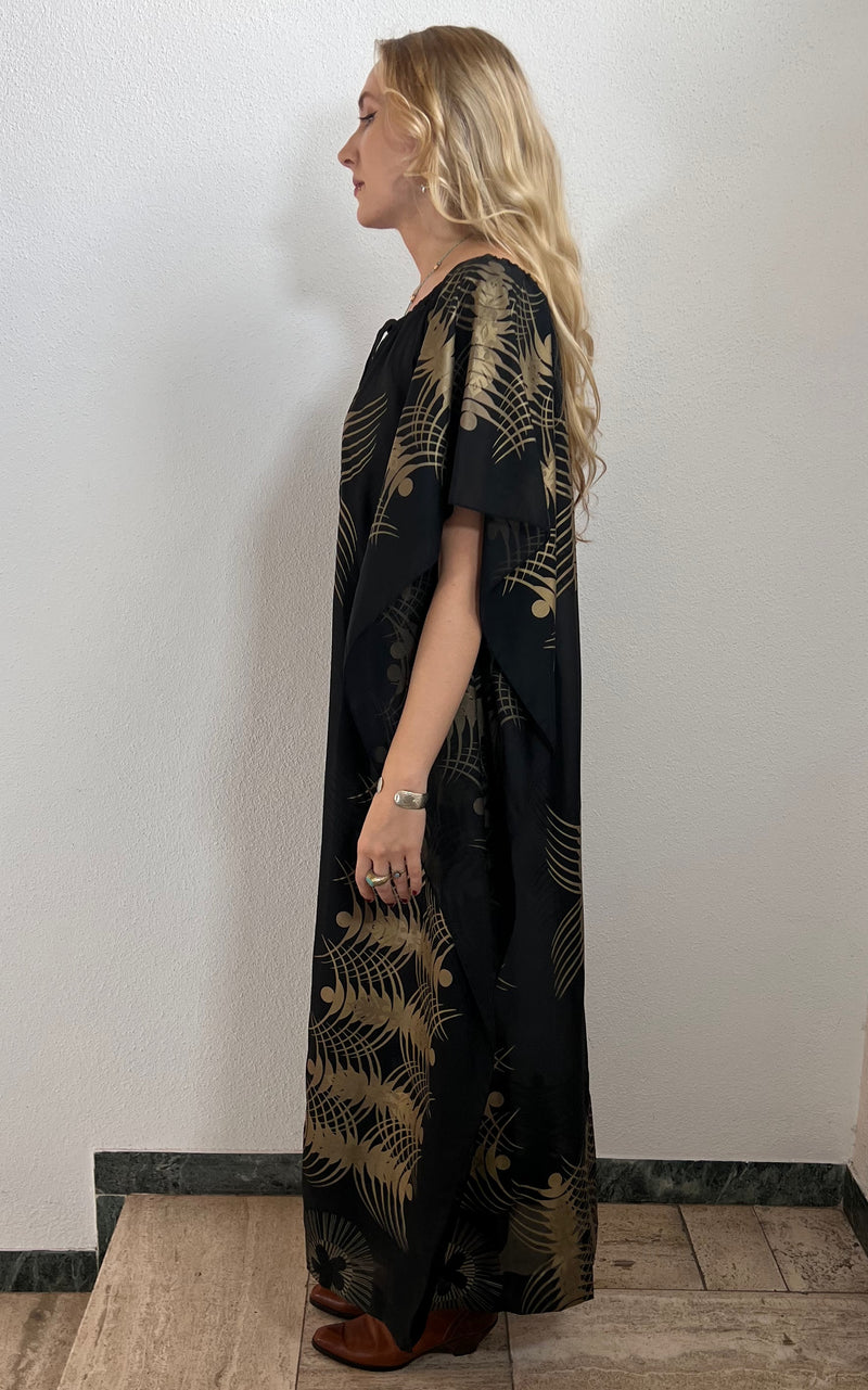 Vintage Sheer 70s Caftan Dress