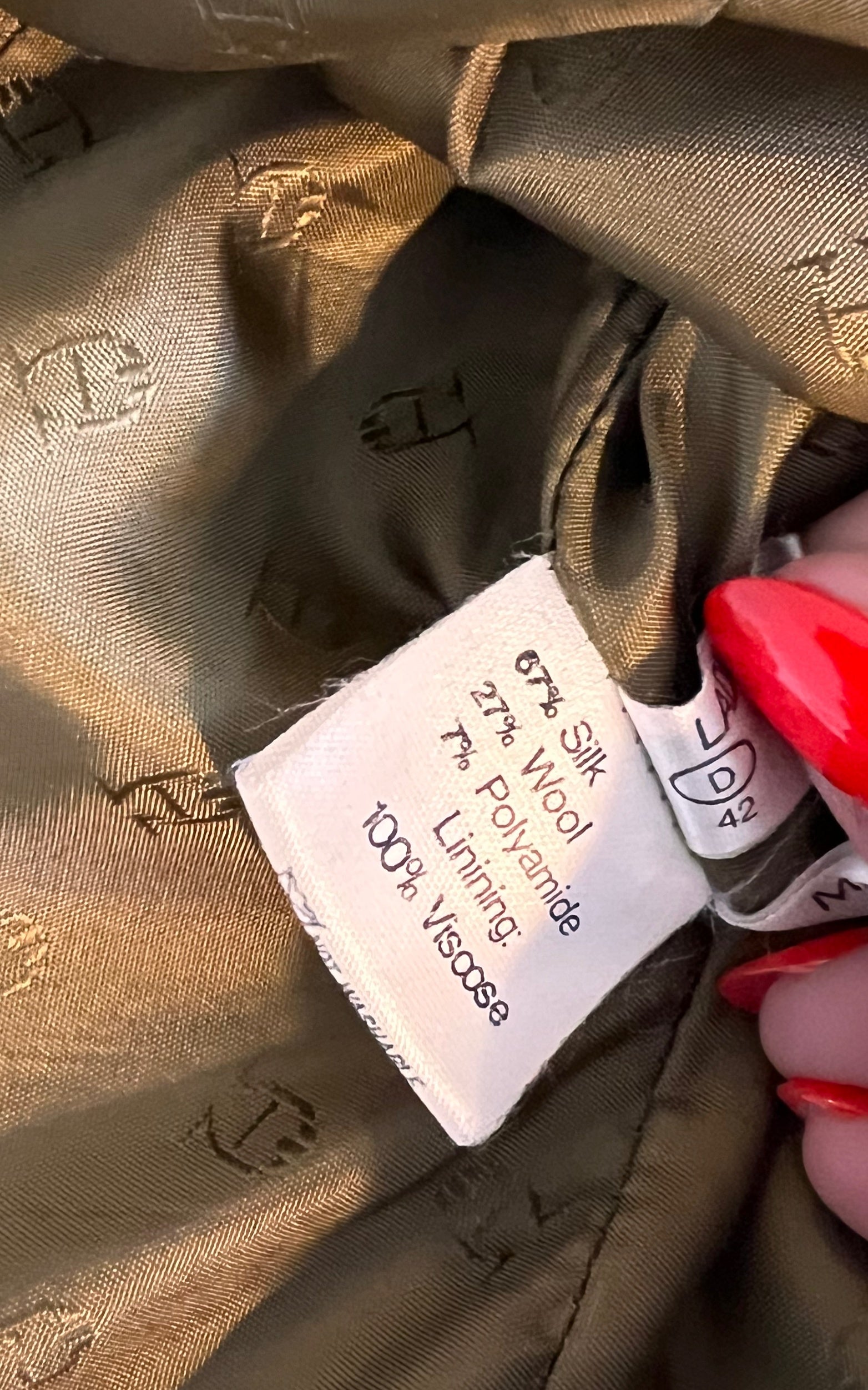 Vintage Etienne Aigner Silk Jacket