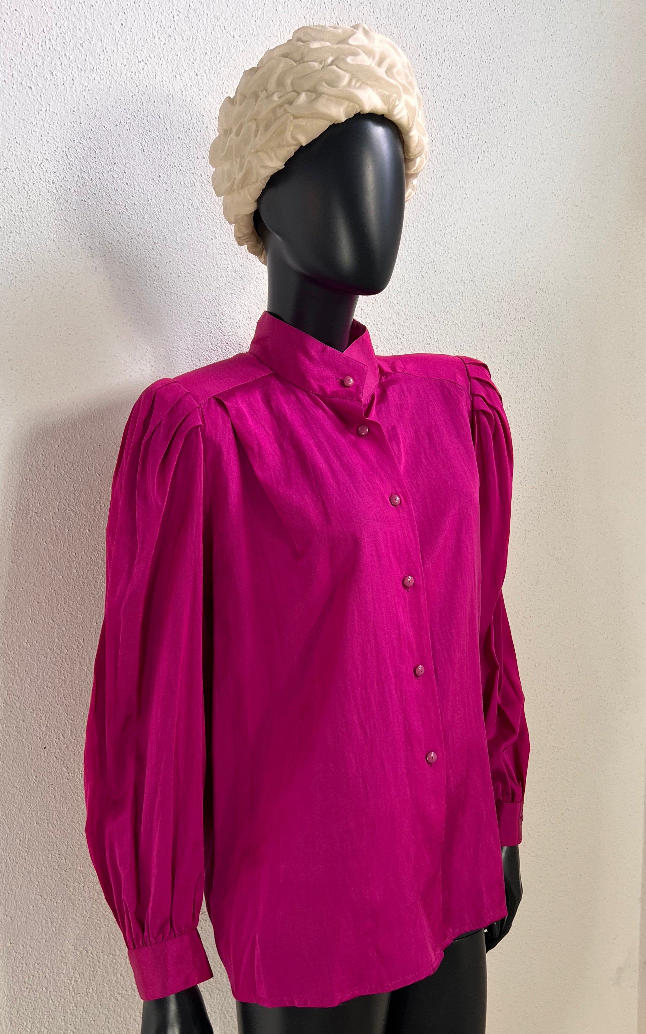 Vintage 80s Deadstock Silk Cotton Blouse