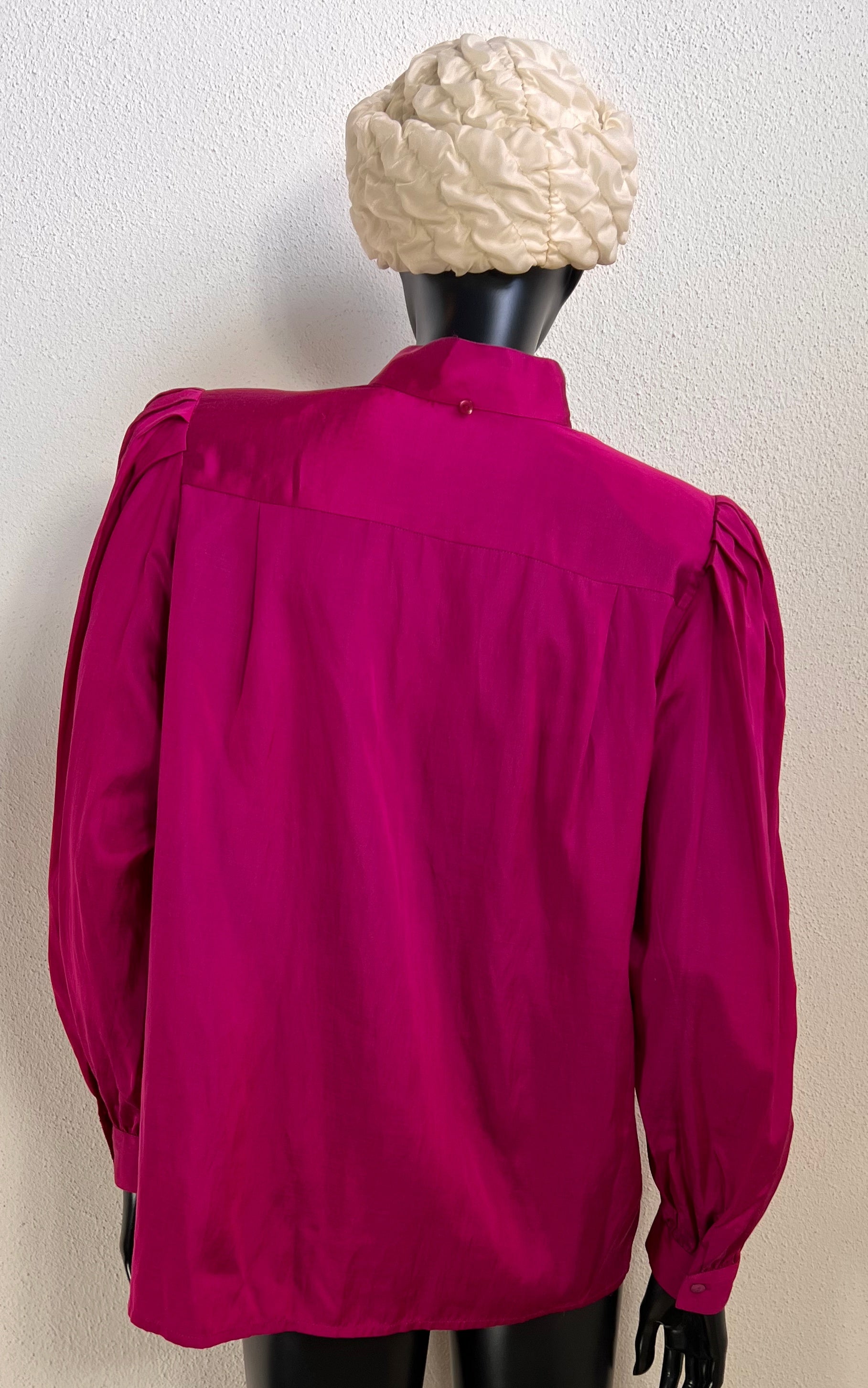Vintage 80s Deadstock Silk Cotton Blouse