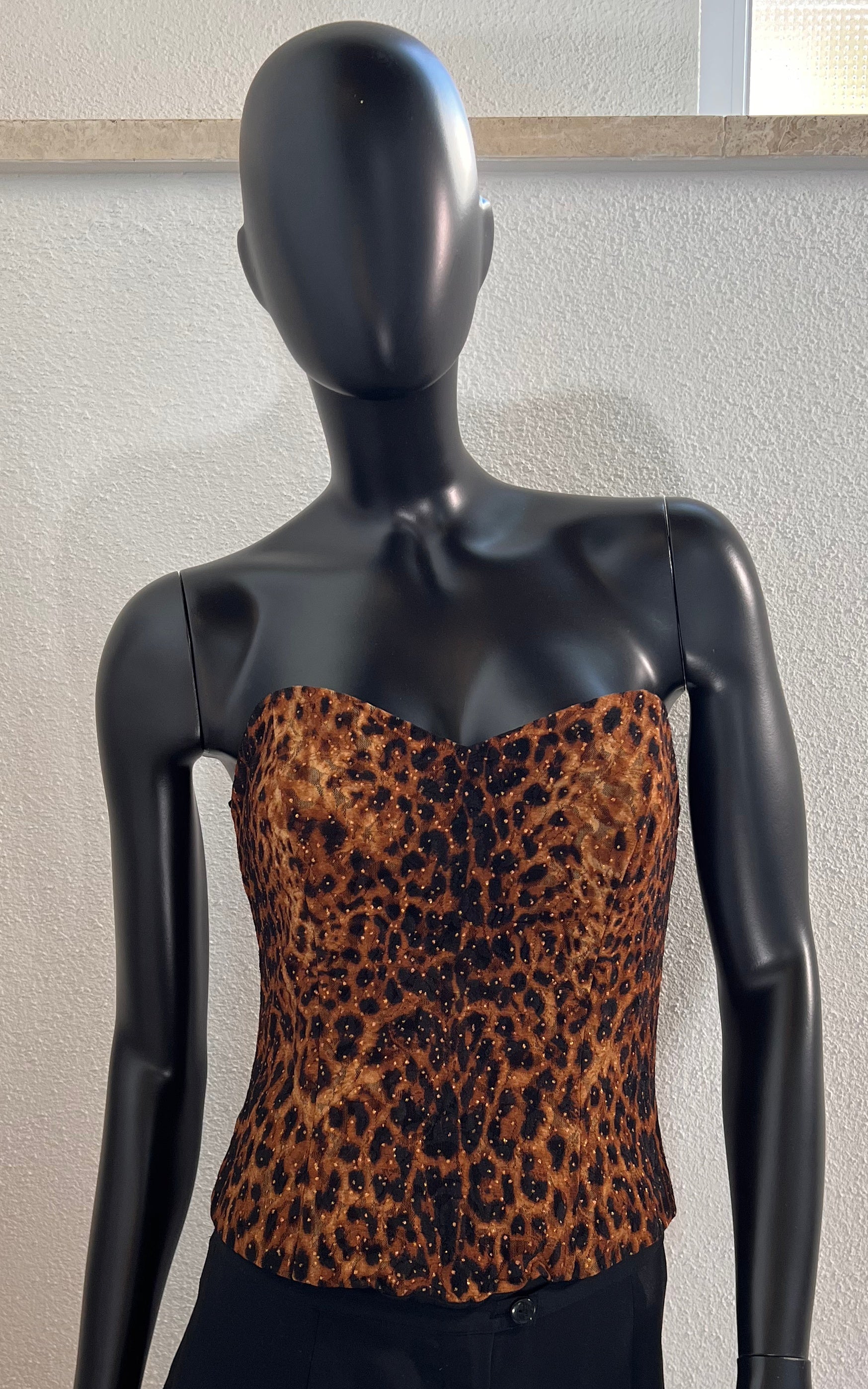 Vintage Nicowa Leopard Bustier