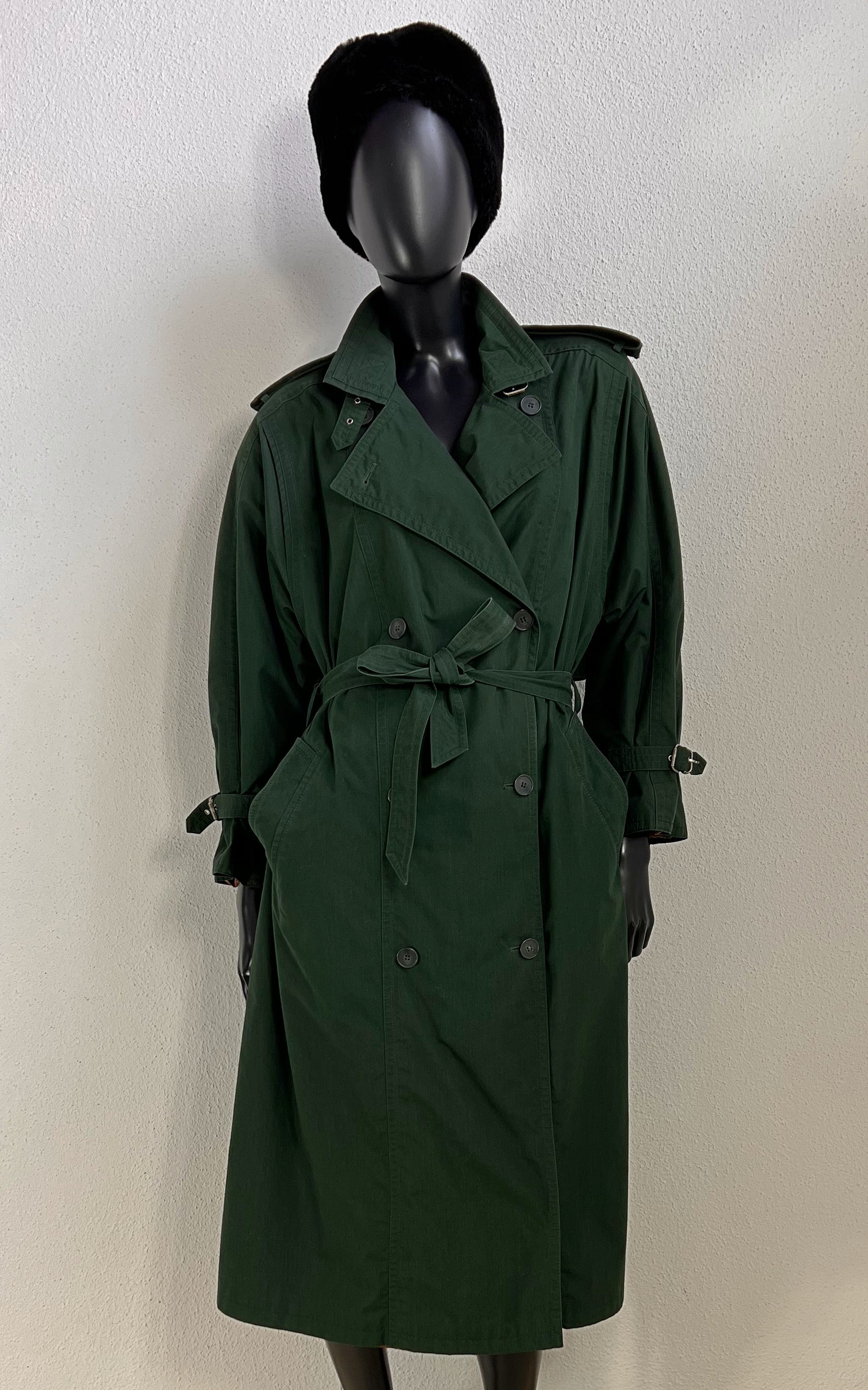 Vintage Darkgreen Trenchcoat