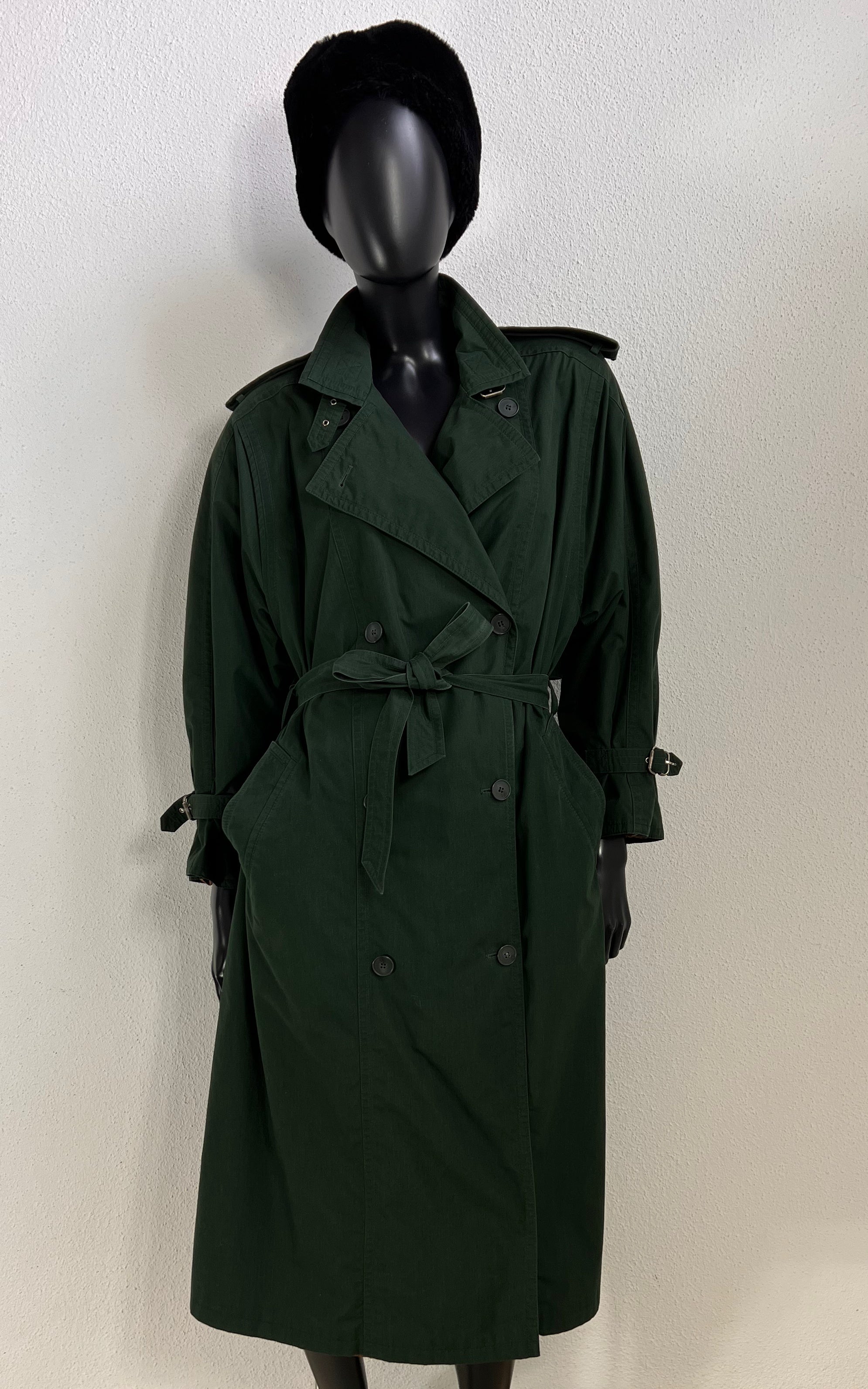 Vintage Darkgreen Trenchcoat